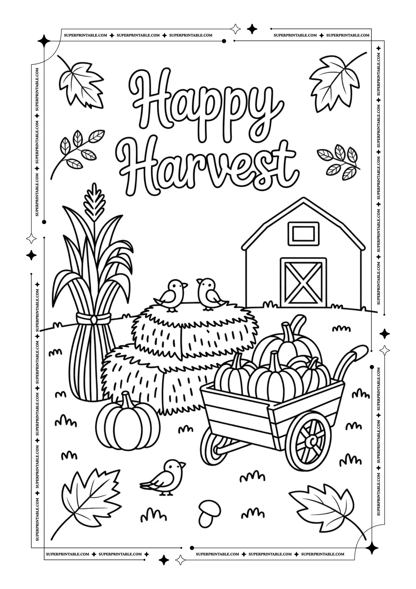 Autumn & Fall Coloring Pages 4