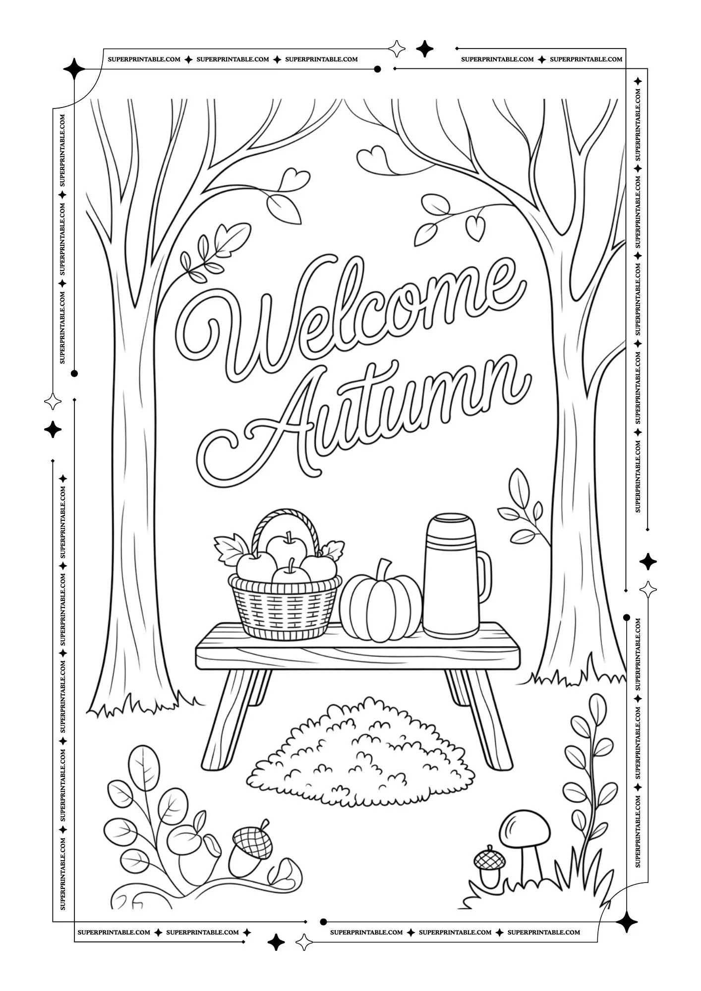 Autumn & Fall Coloring Pages 5