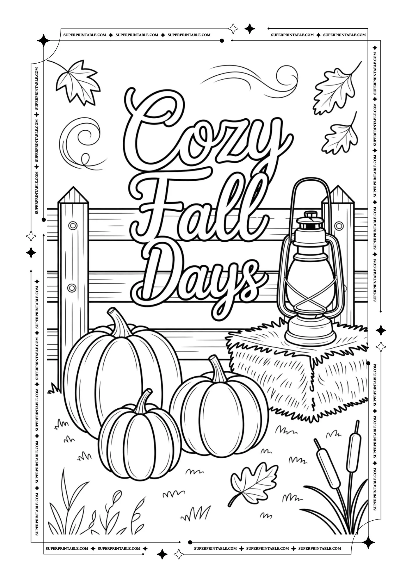 Autumn & Fall Coloring Pages 6