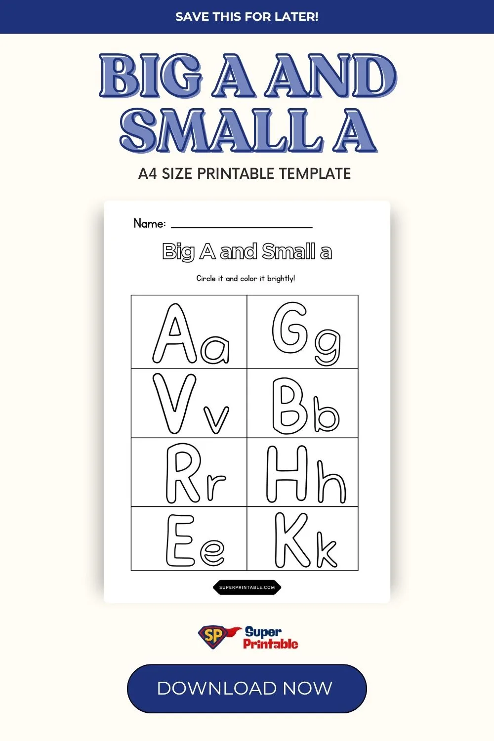 Big A and Small a Pinterest Image