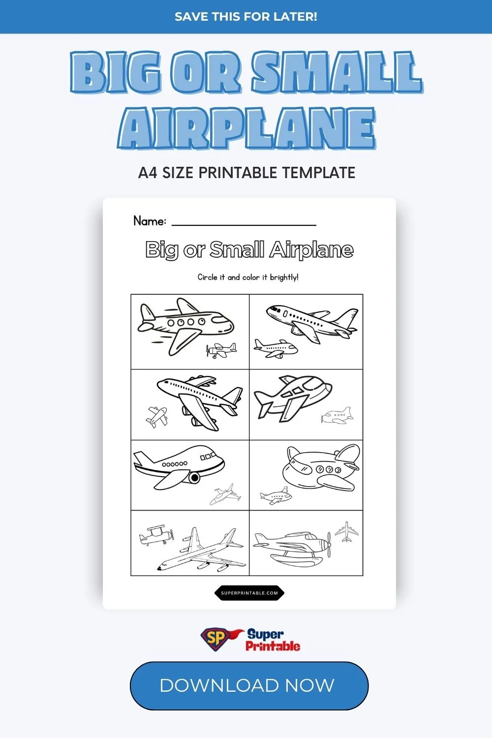 Big or Small Airplane Pinterest Image