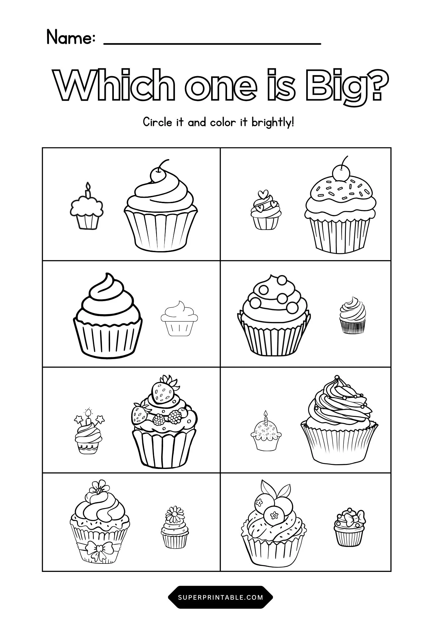 Big or Small Cupcake