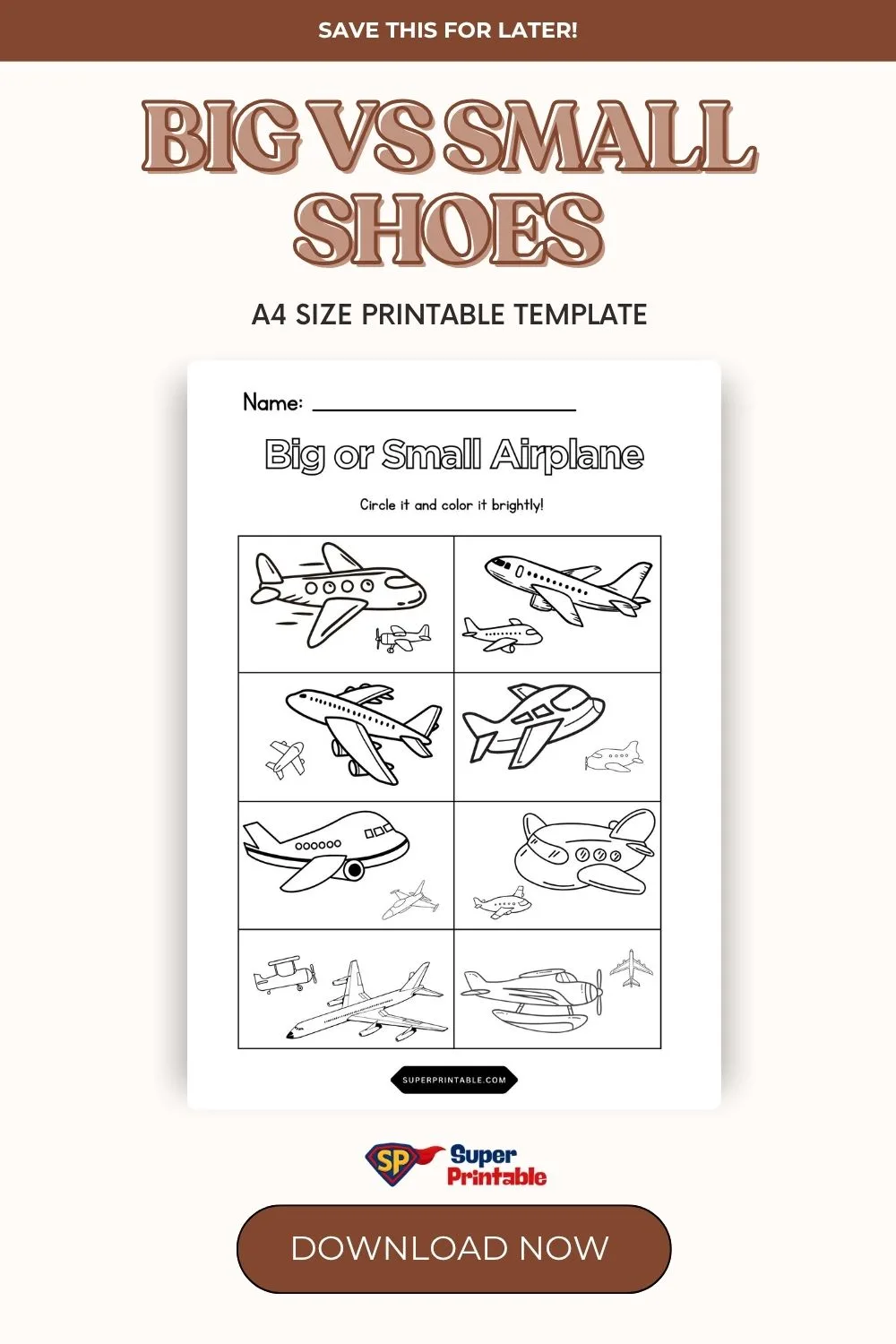 Big vs Small Shoes Pinterest Image
