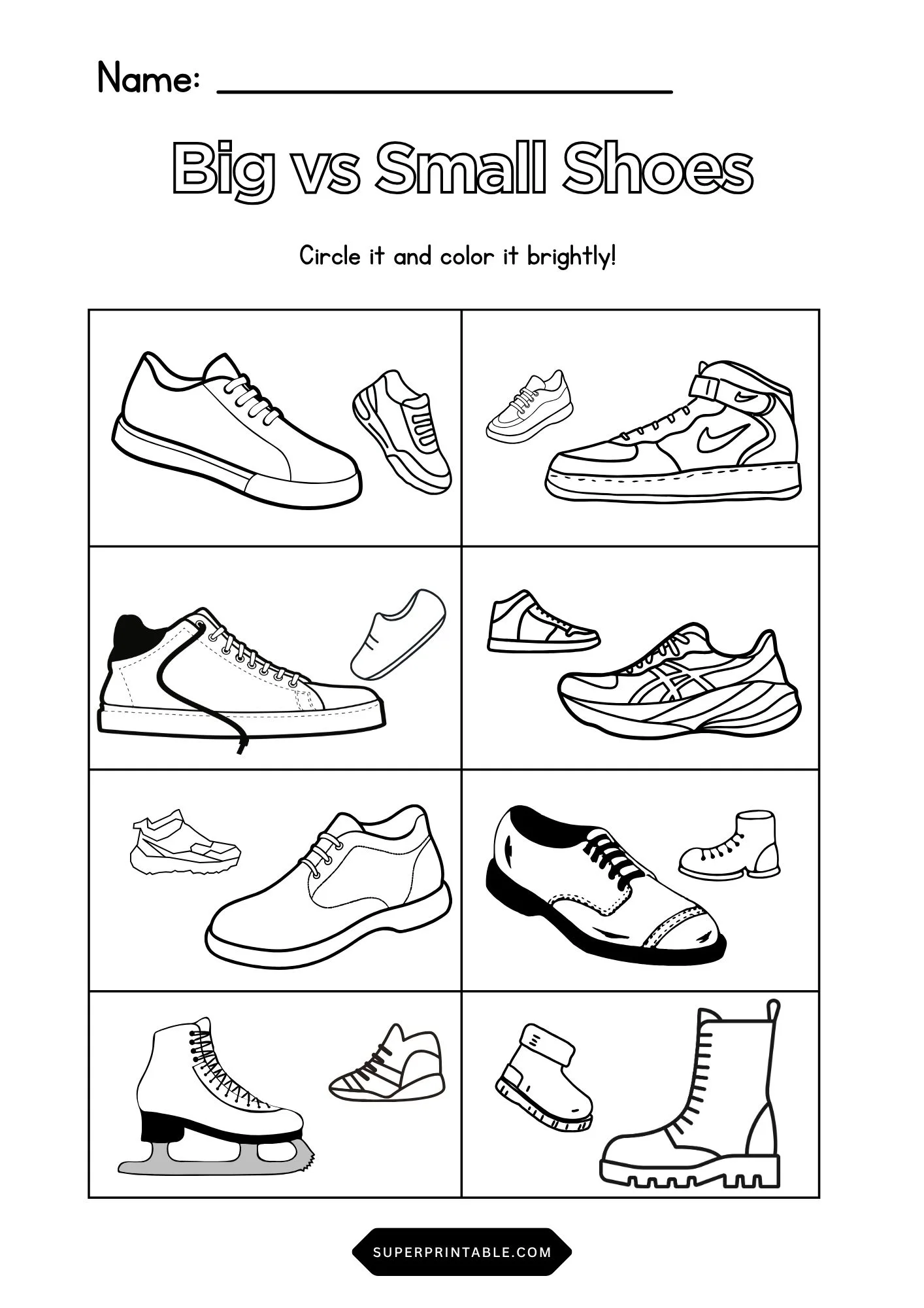 Big vs Small Shoes