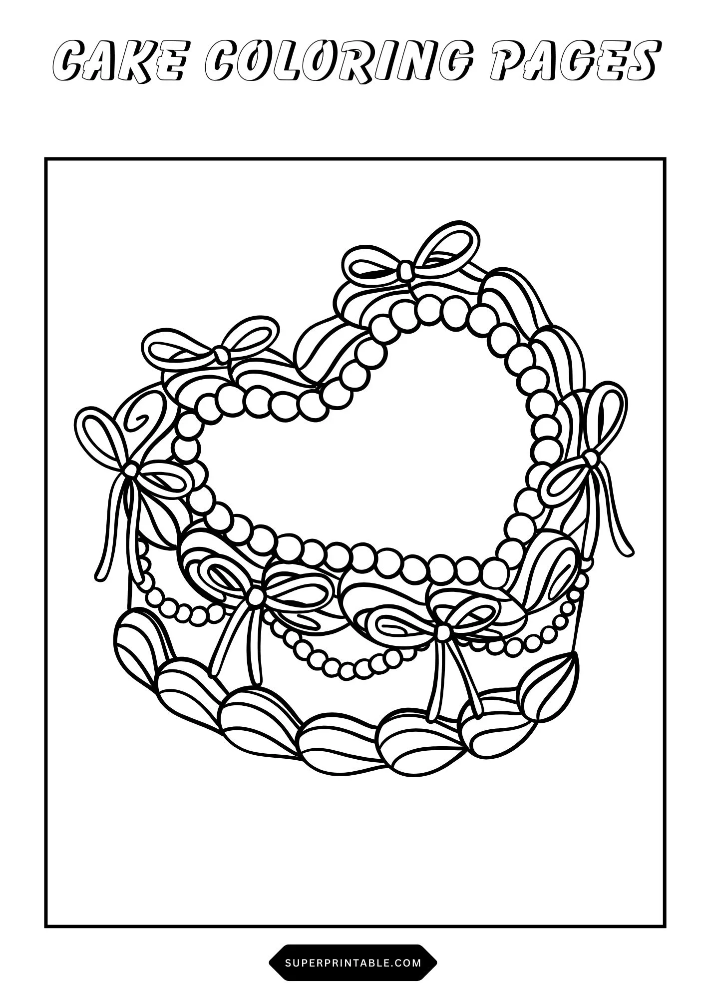 Cake Coloring Pages 10