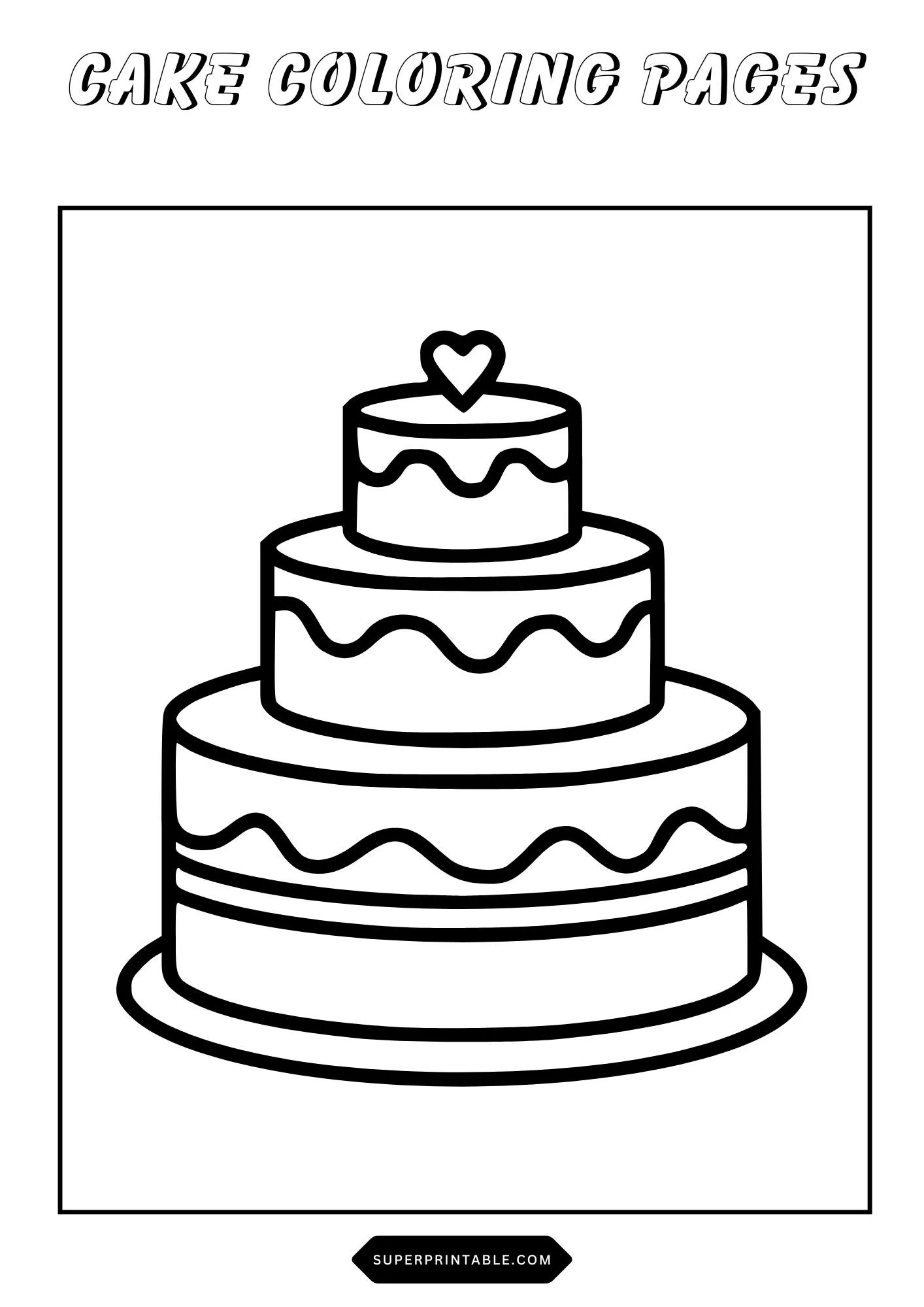 Cake Coloring Pages 5