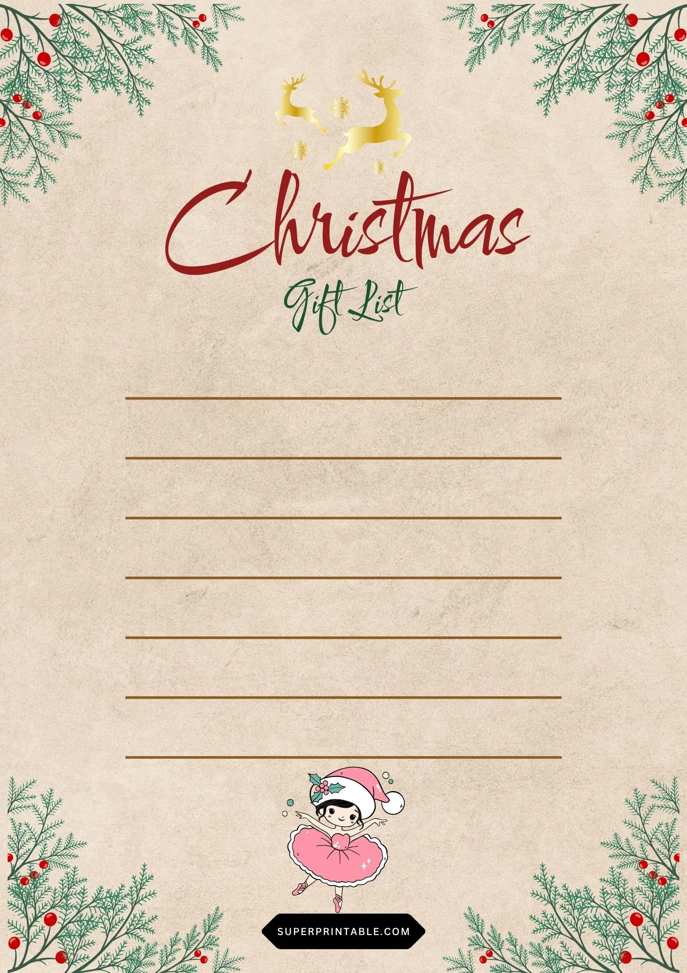 Christmas Gift List 9