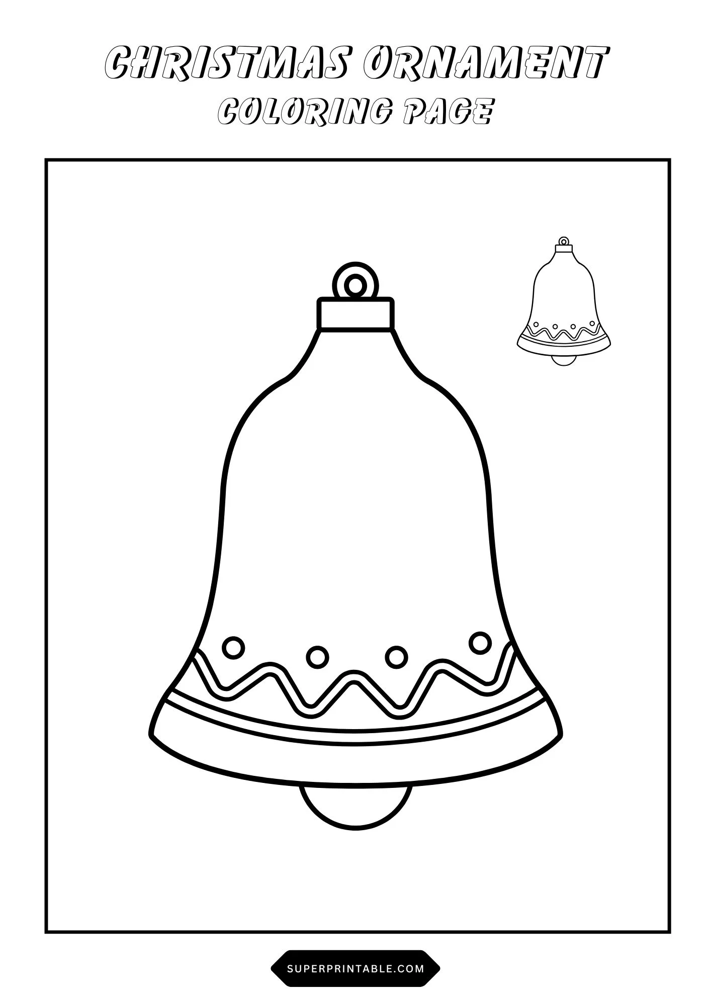 Christmas Ornament Coloring Pages 10