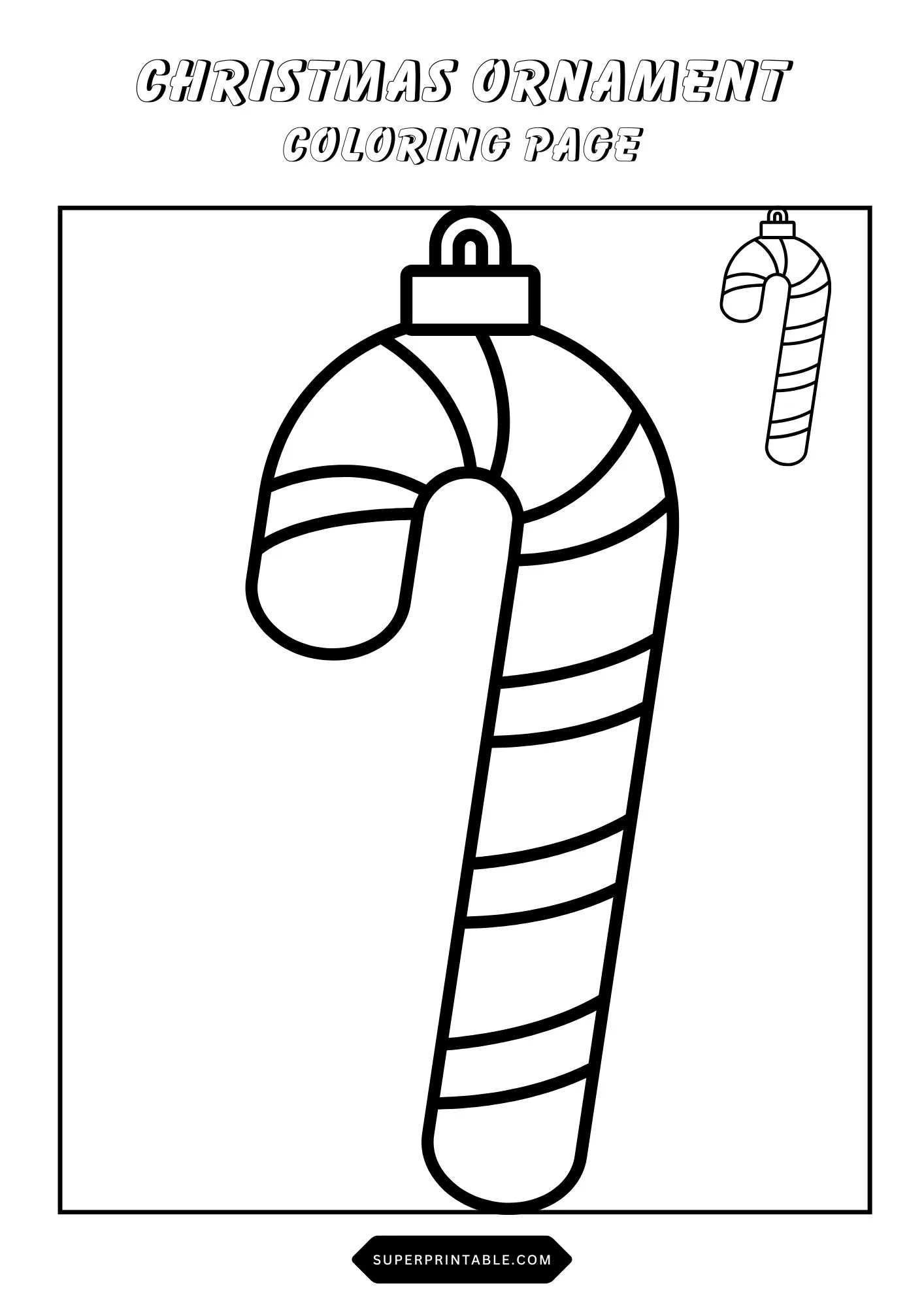 Christmas Ornament Coloring Pages 11
