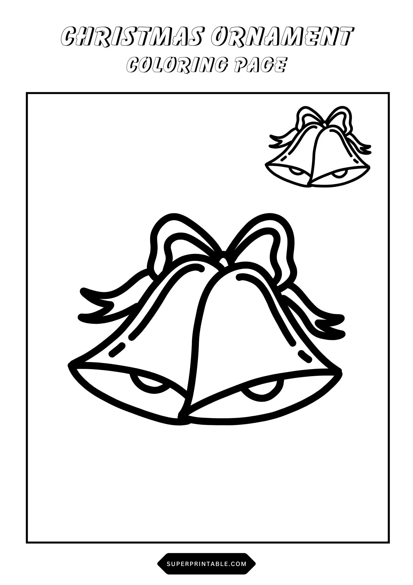 Christmas Ornament Coloring Pages 12