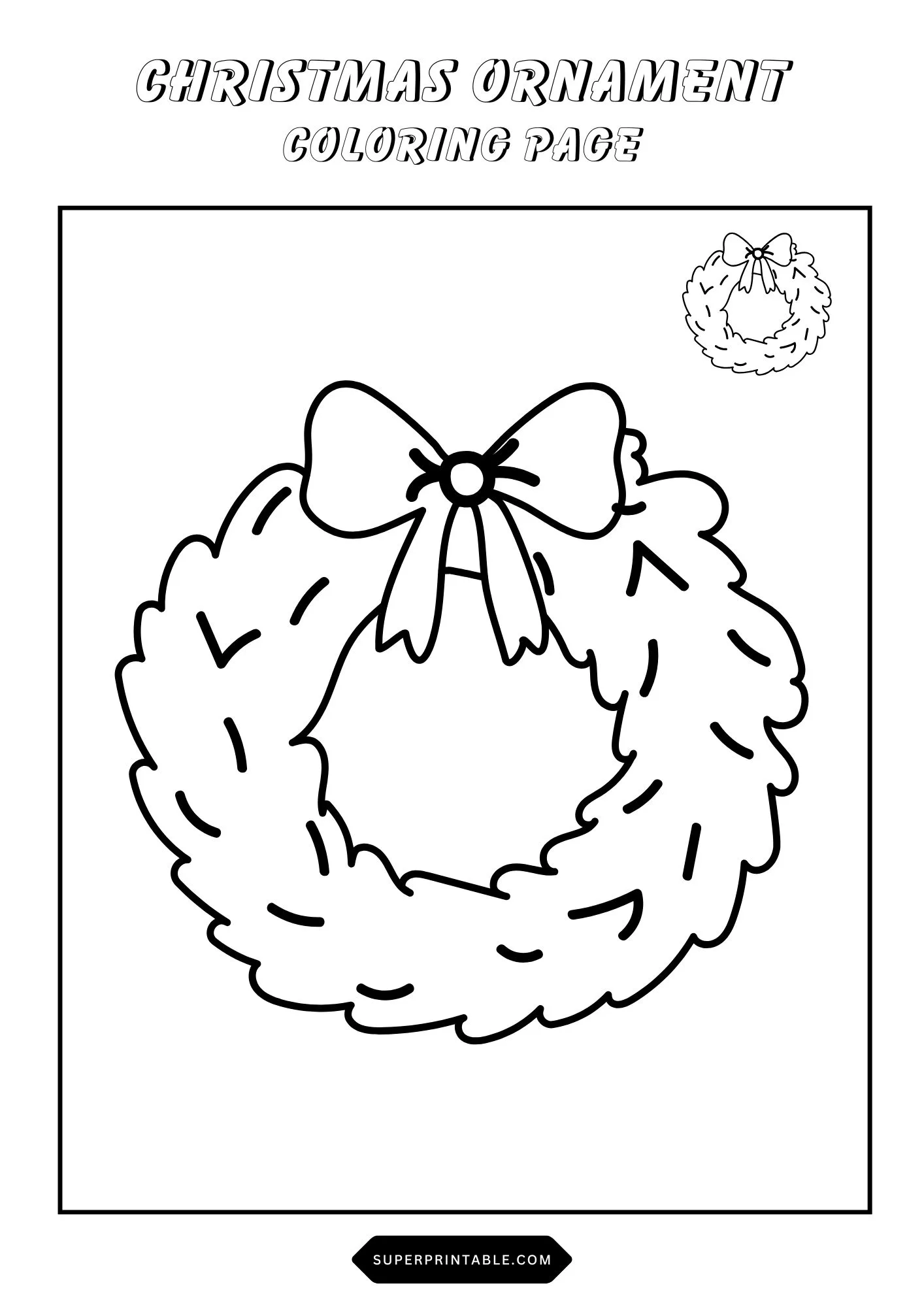 Christmas Ornament Coloring Pages 13