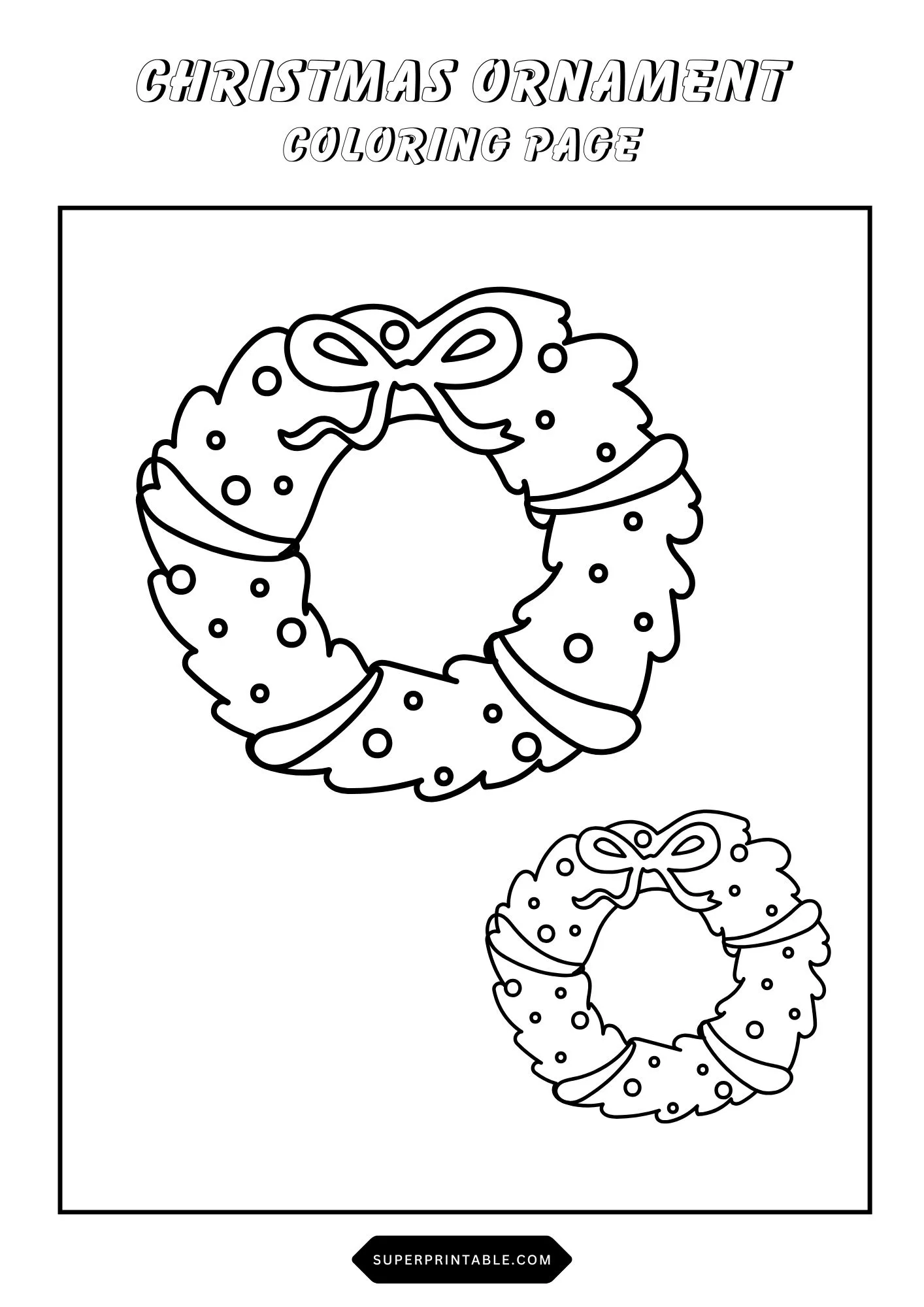 Christmas Ornament Coloring Pages 14