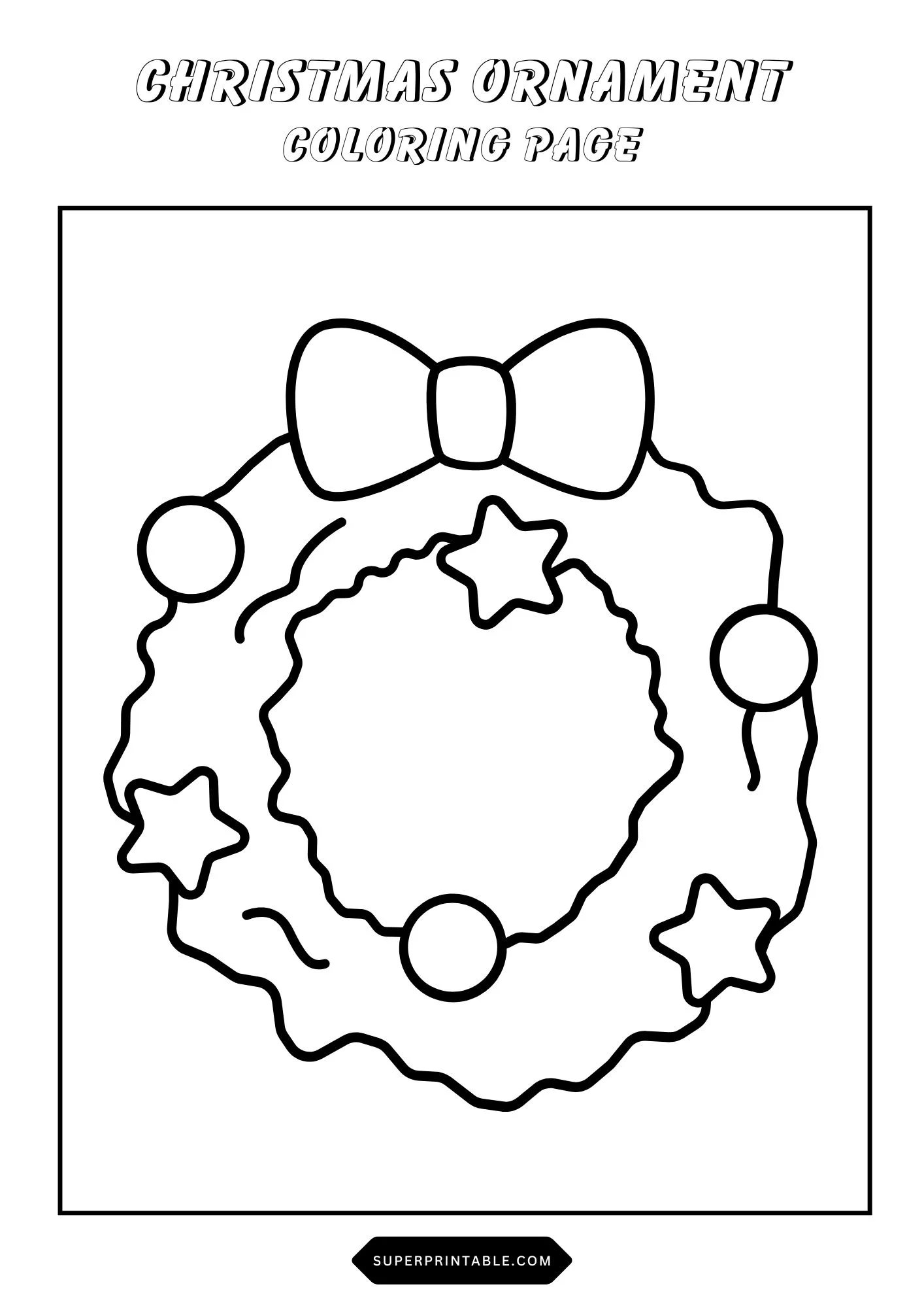 Christmas Ornament Coloring Pages 15