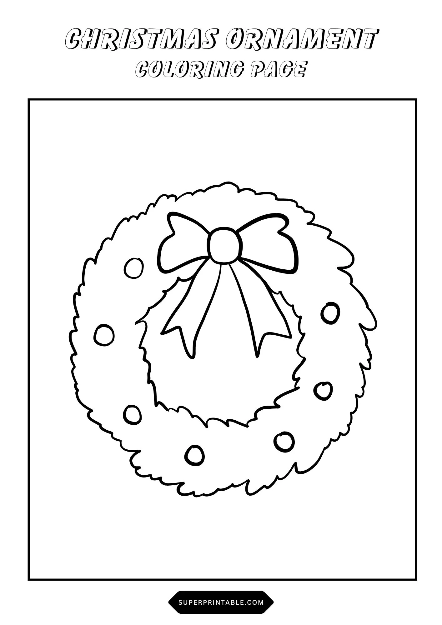 Christmas Ornament Coloring Pages 16