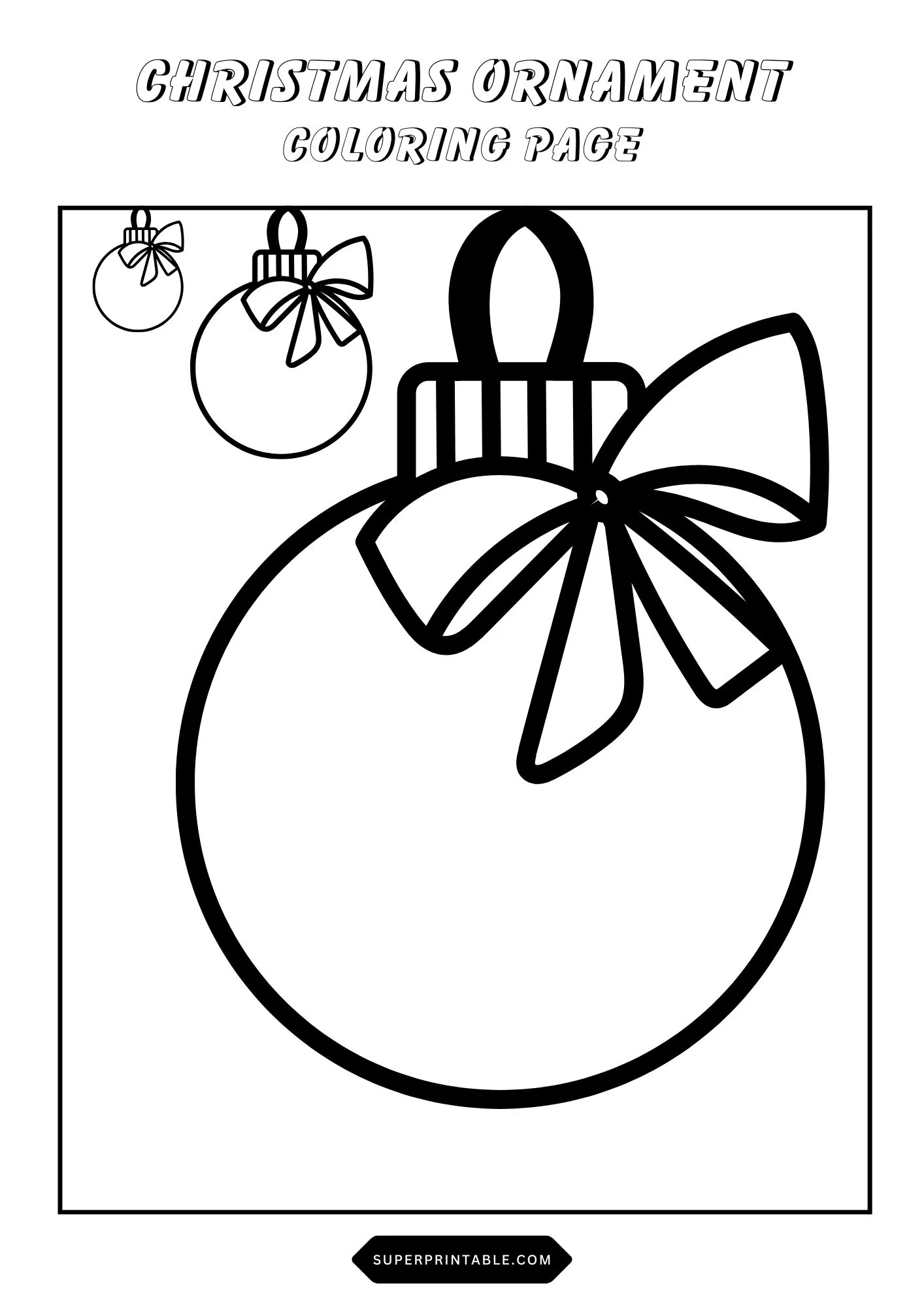 Christmas Ornament Coloring Pages 17