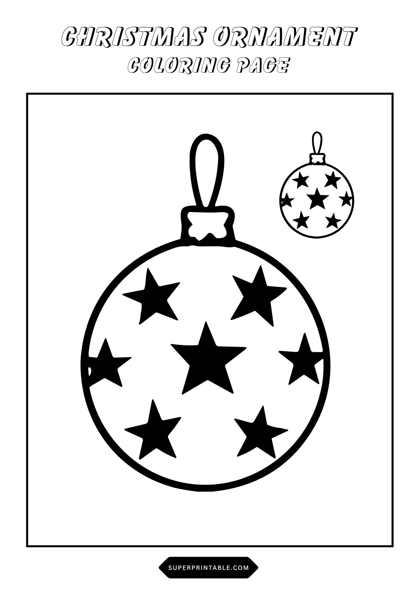 Christmas Ornament Coloring Pages 18