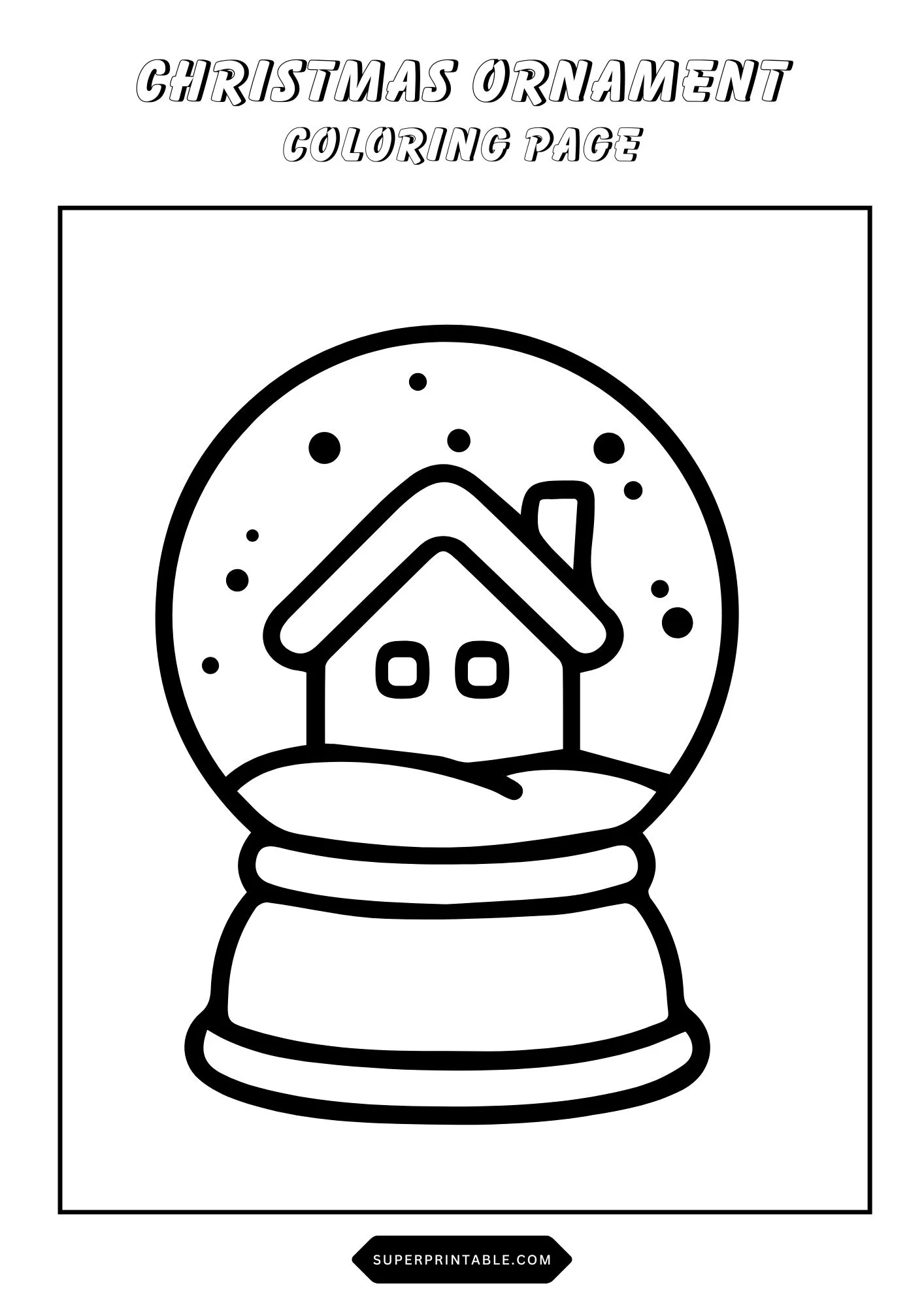 Christmas Ornament Coloring Pages 19