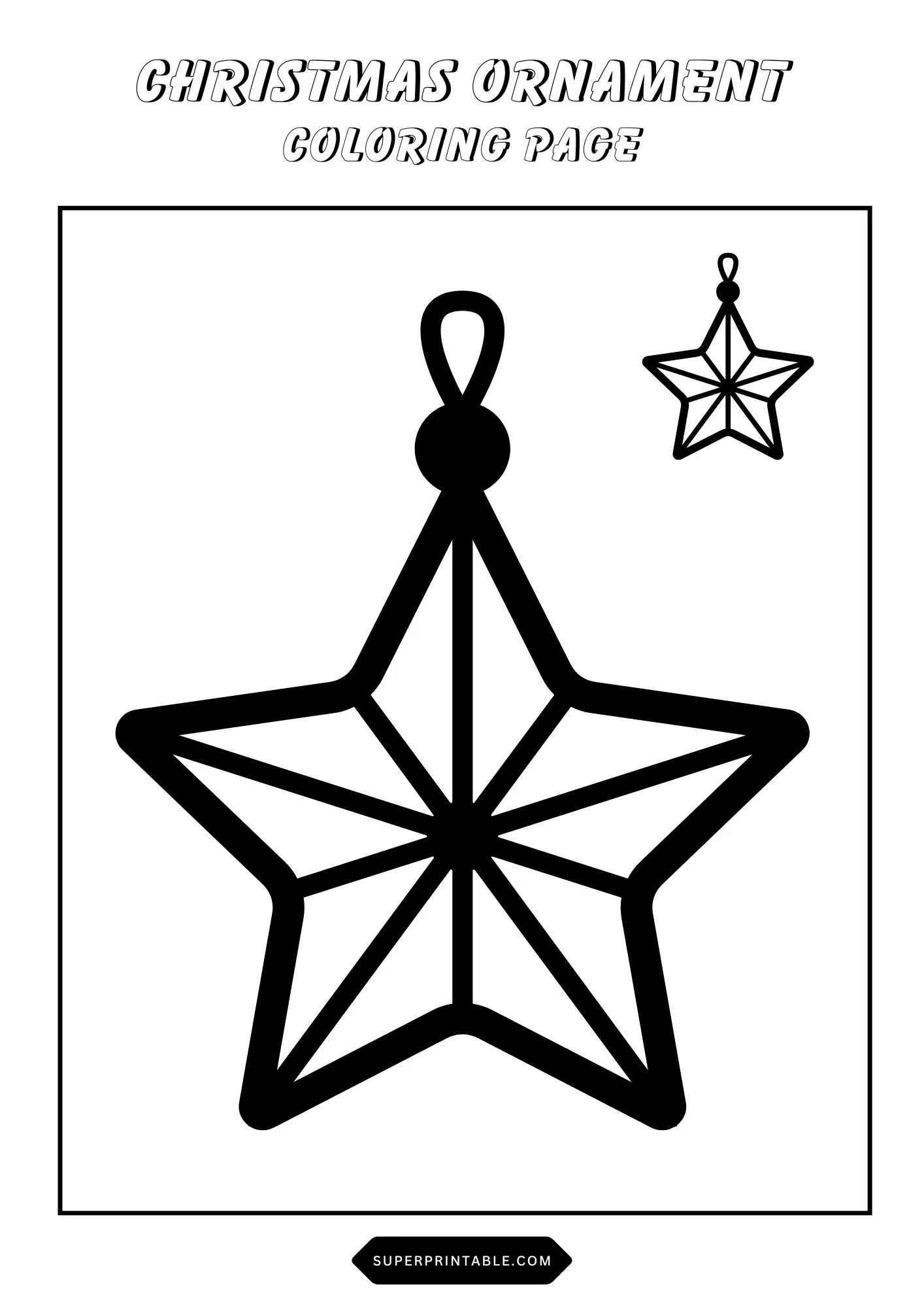 Christmas Ornament Coloring Pages 20