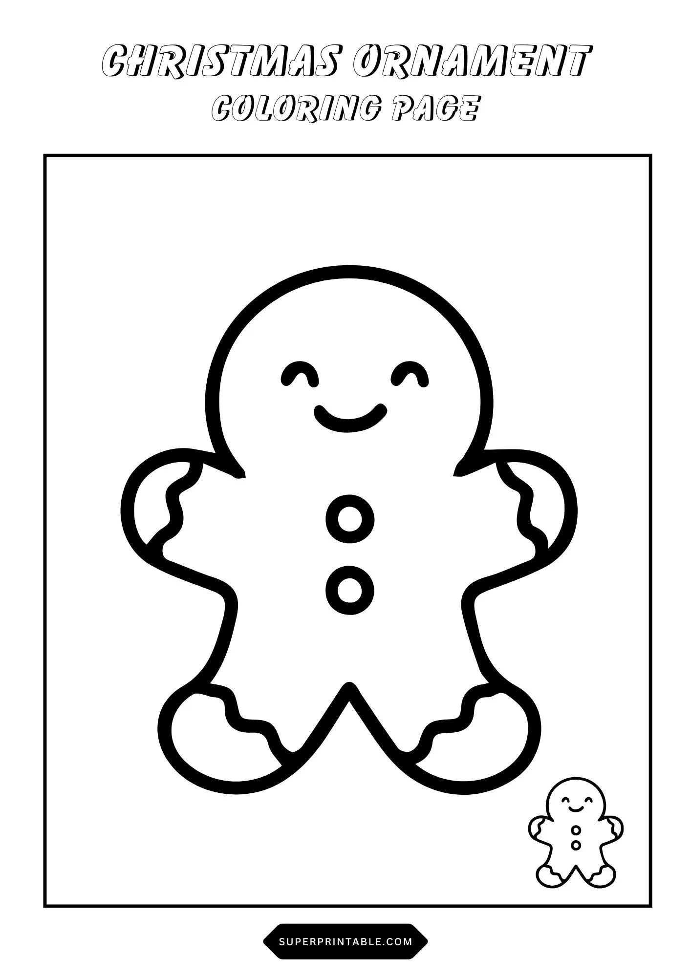 Christmas Ornament Coloring Pages 4