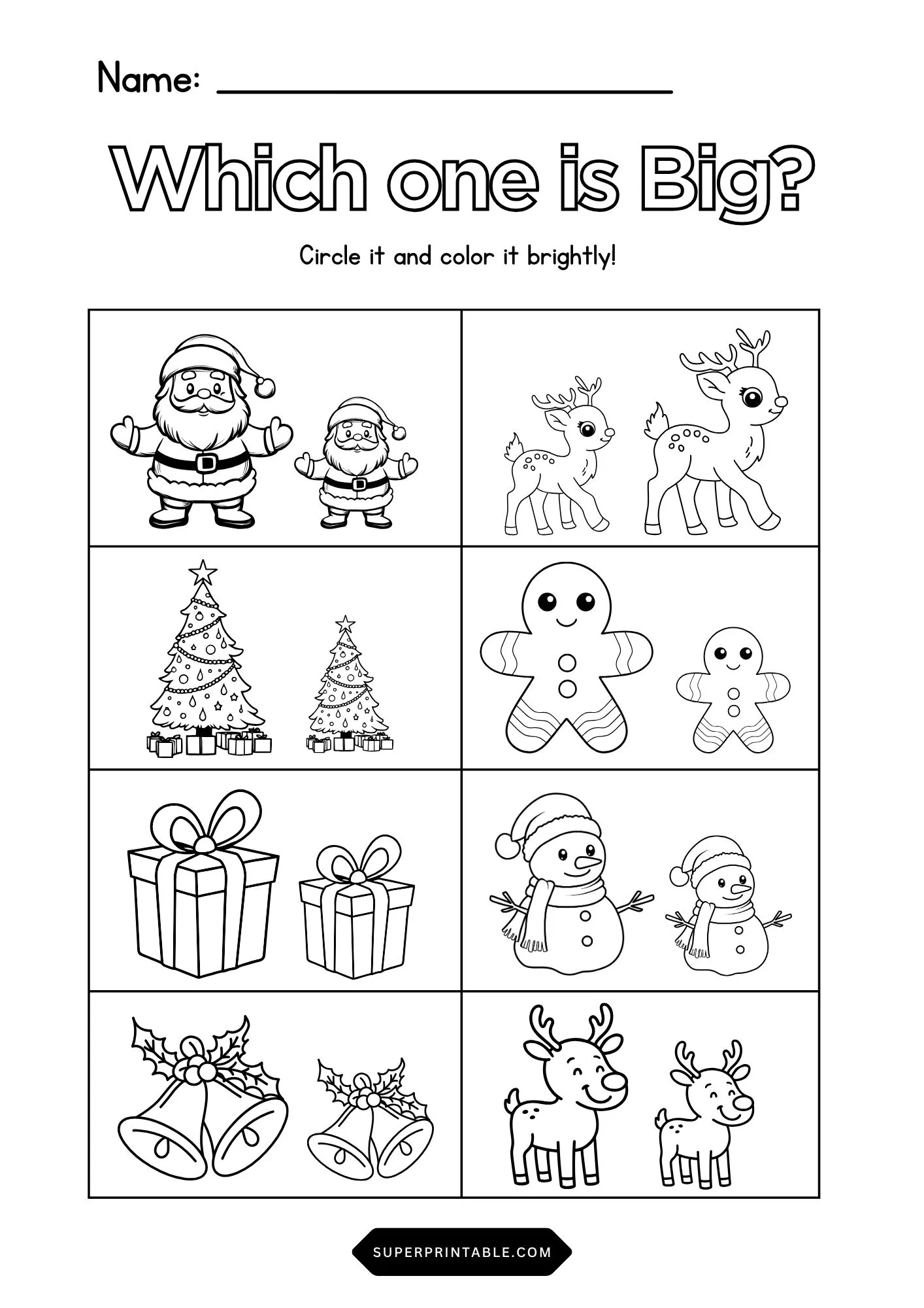 Christmas Which one is Big?