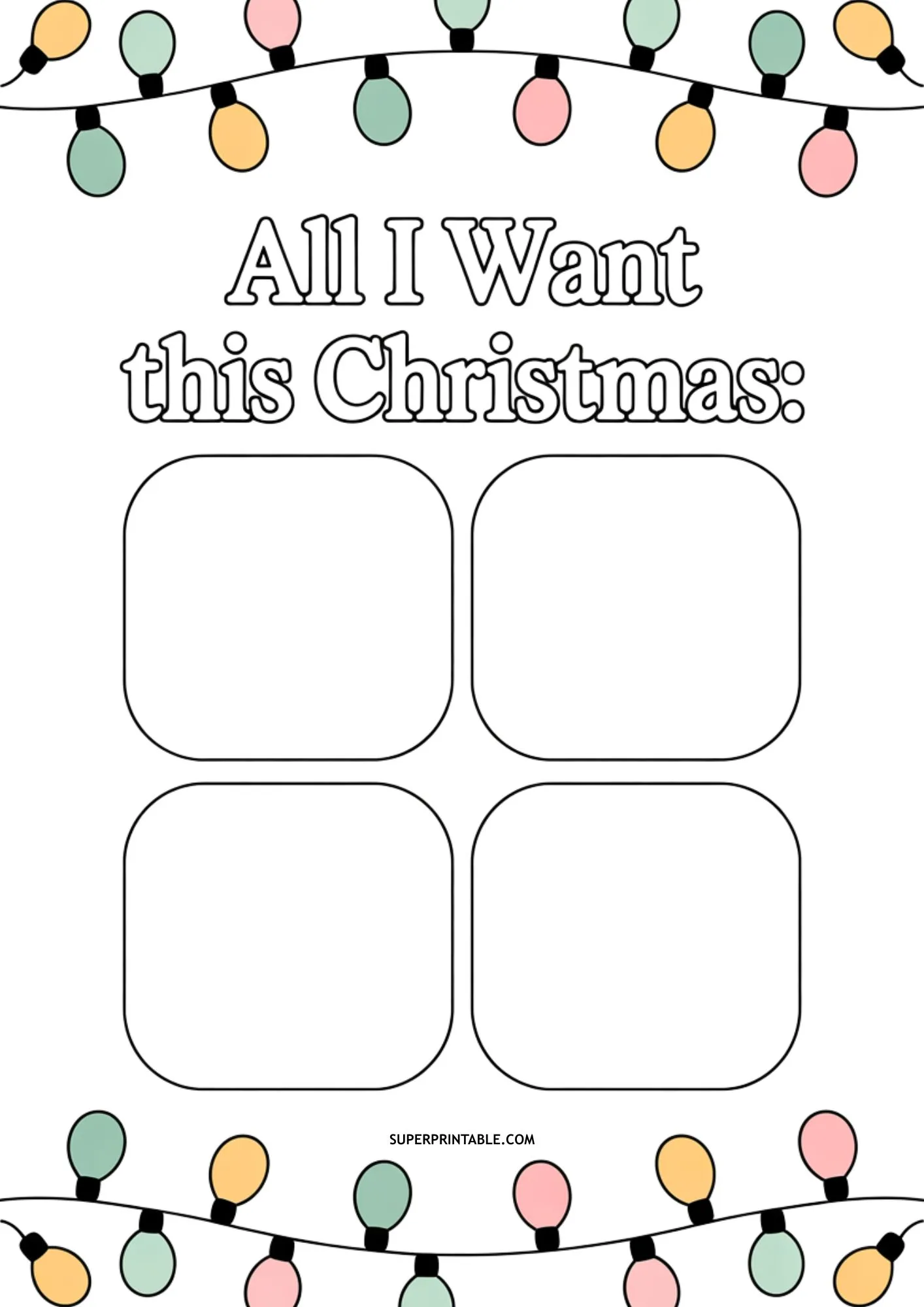 Christmas Wishlist 1