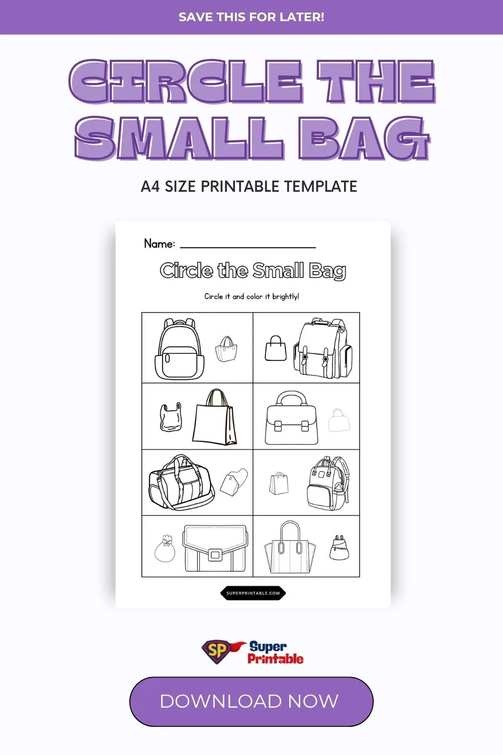 Circle the Small Bag Pinterest Image