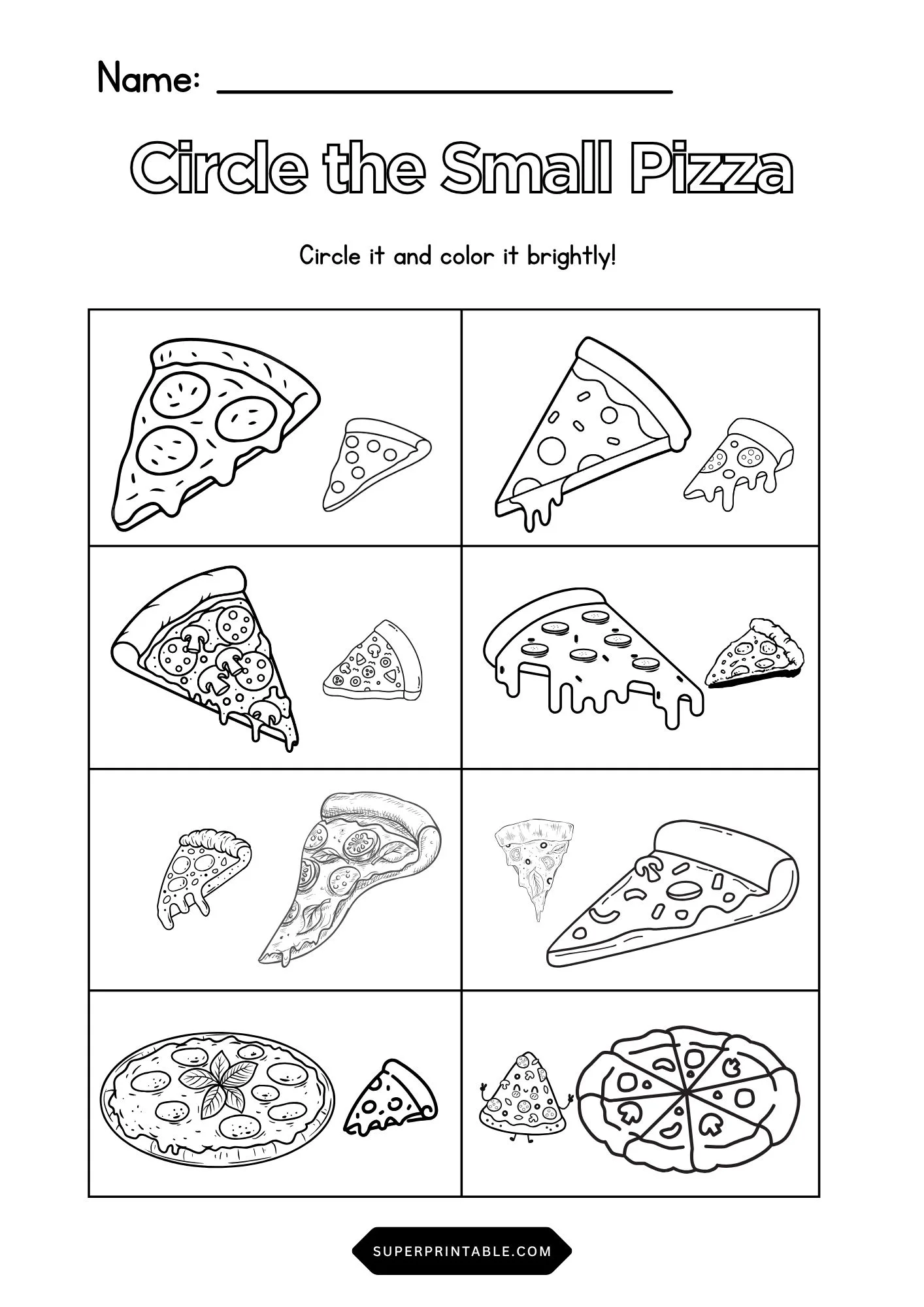 Circle the Small Pizza Pinterest Image
