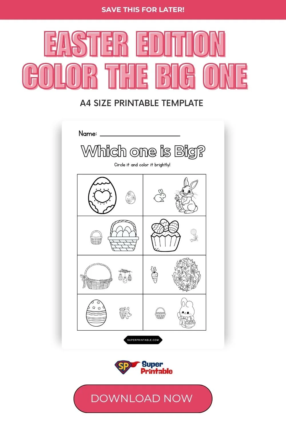 Easter Edition Color the Big one Pinterest Image