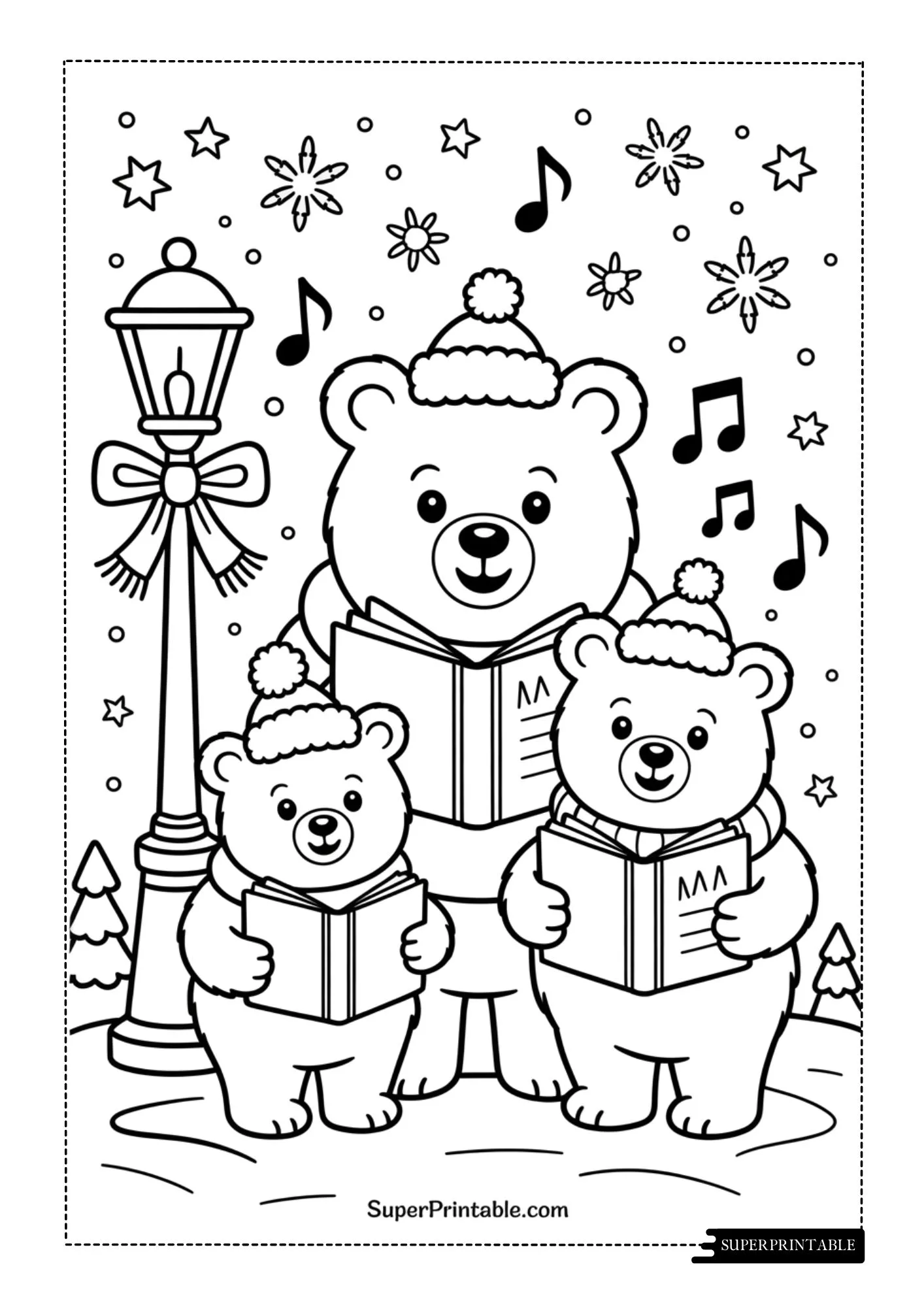 Happy Holidays Animal Adventures Coloring Pages 5