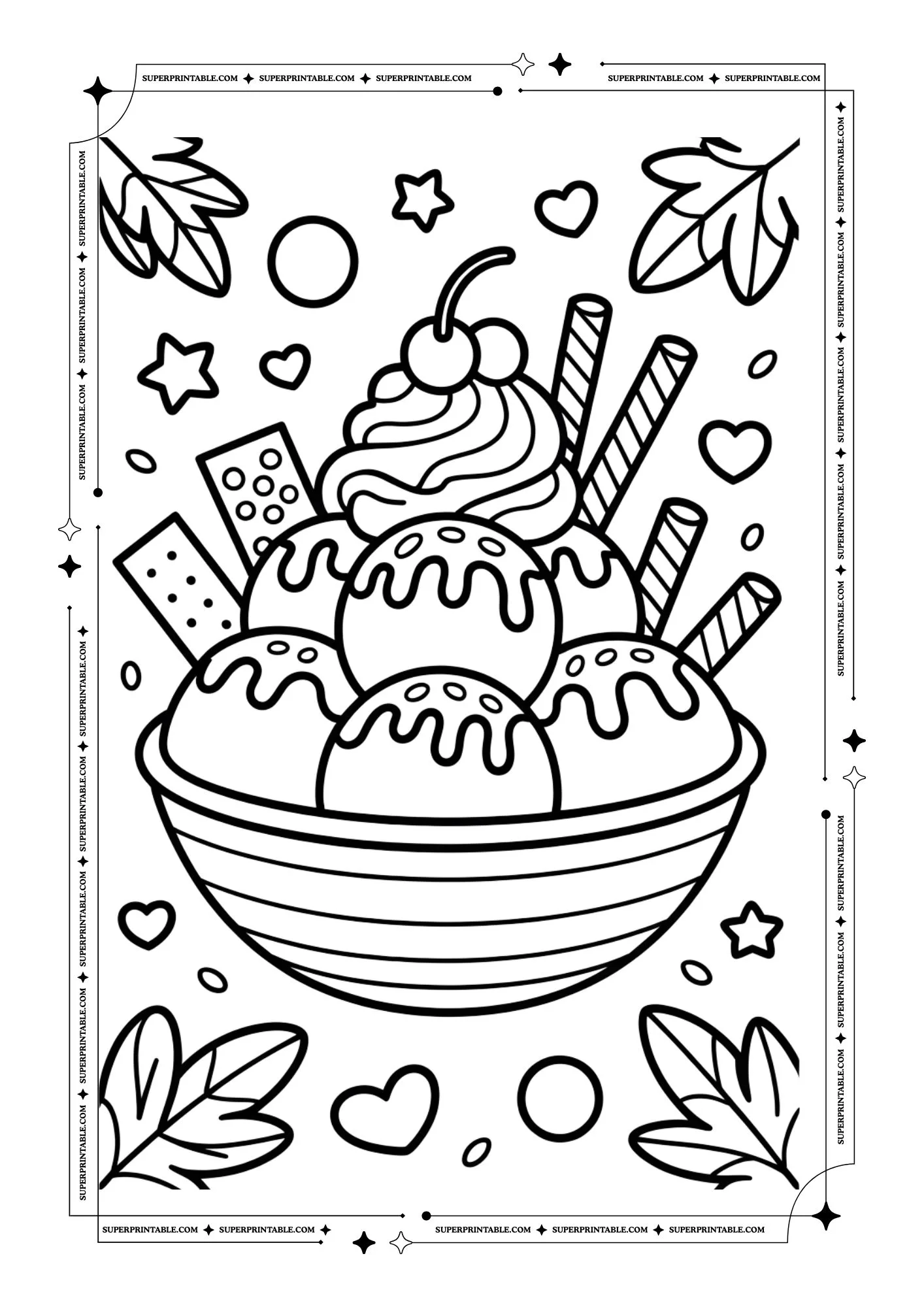 Ice Cream Coloring Pages 10