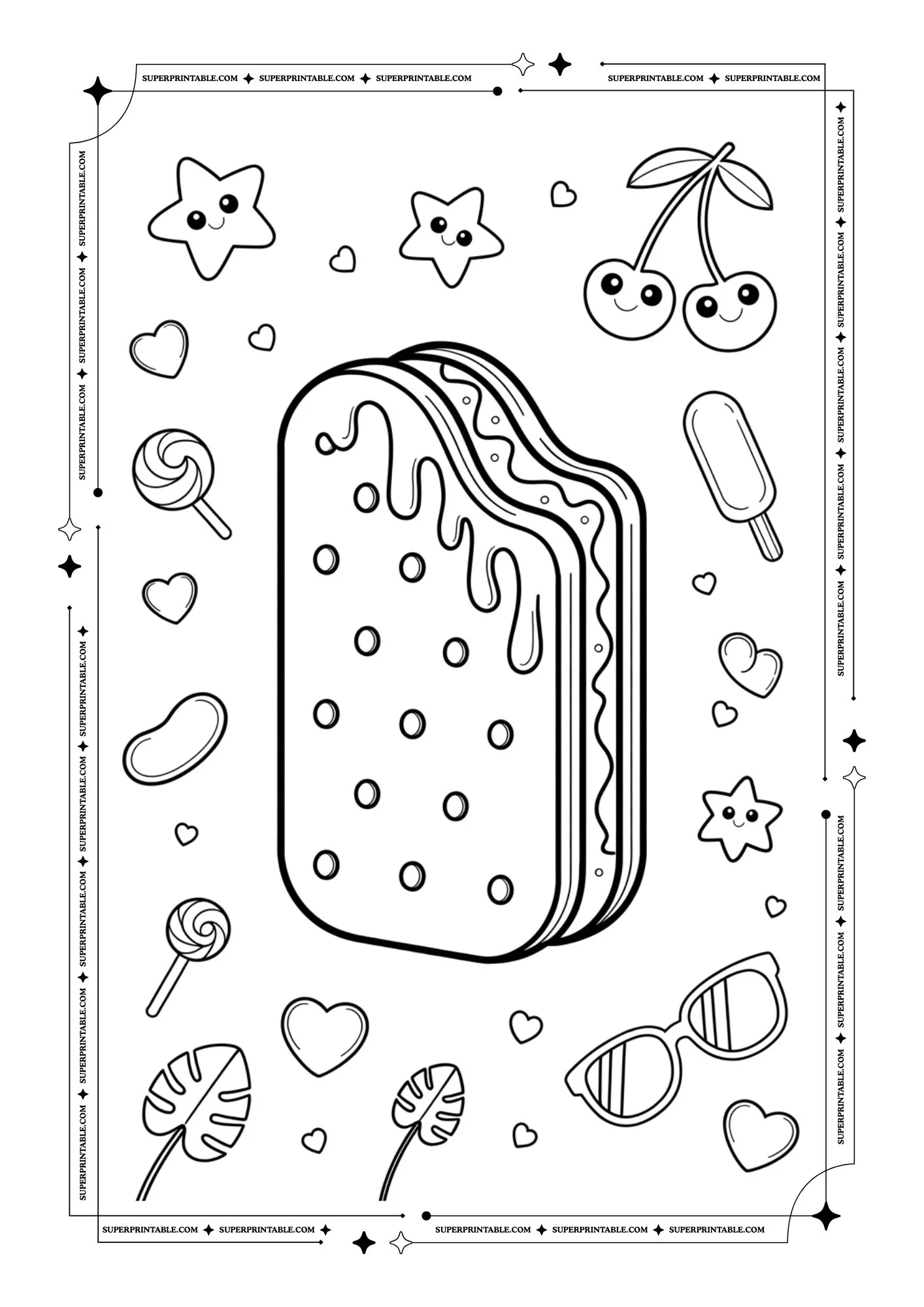 Ice Cream Coloring Pages 3