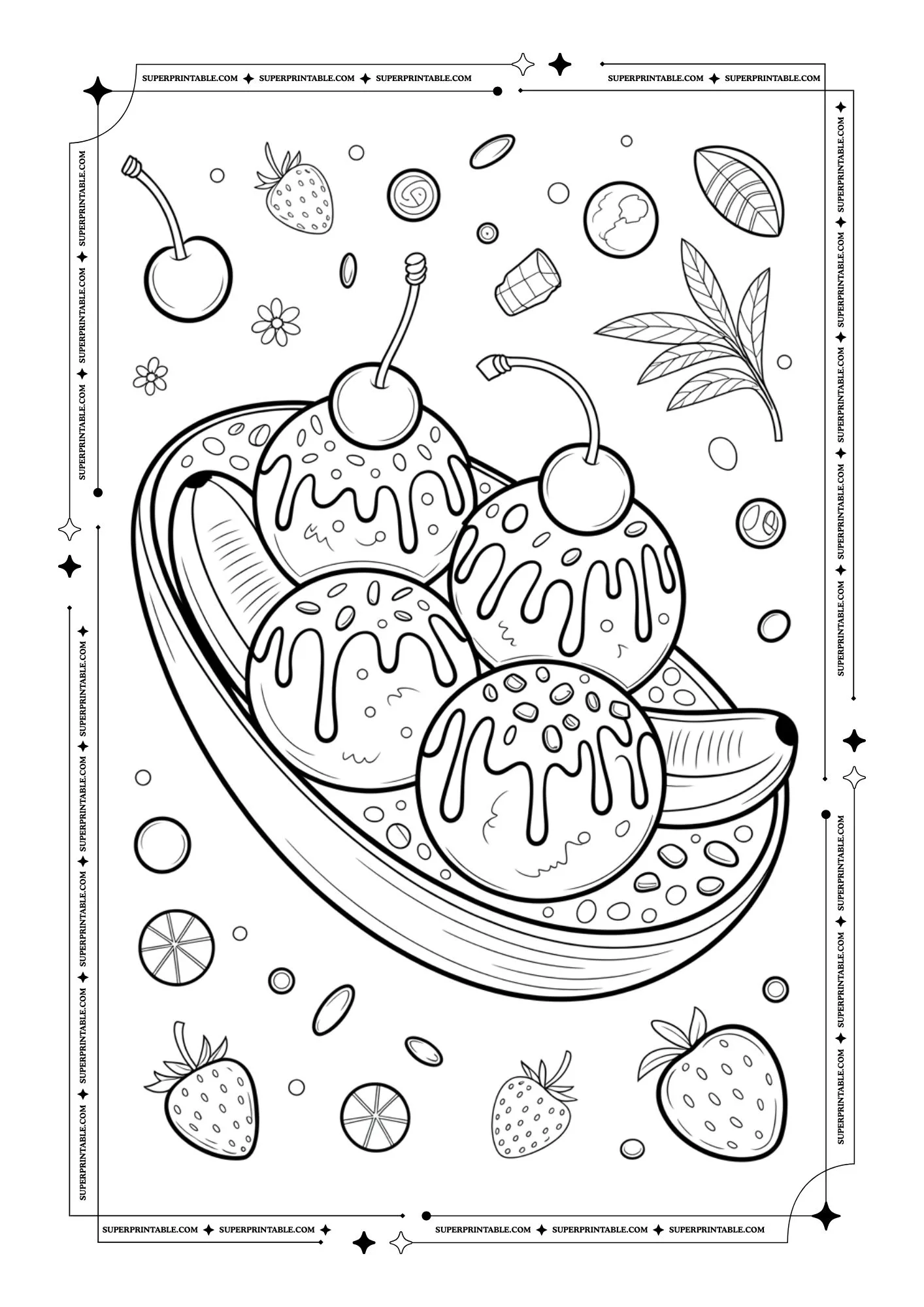Ice Cream Coloring Pages 4