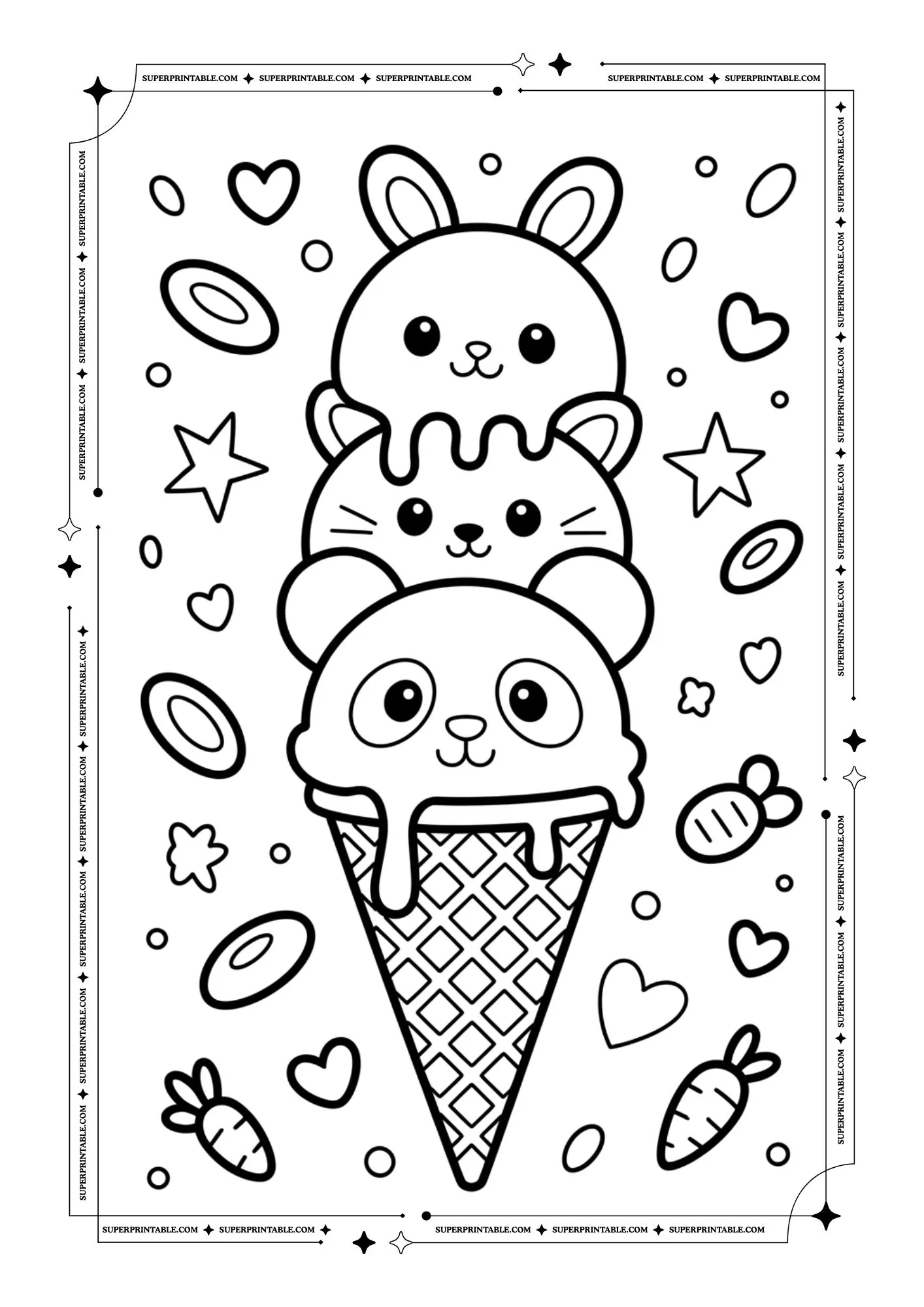 Ice Cream Coloring Pages 5