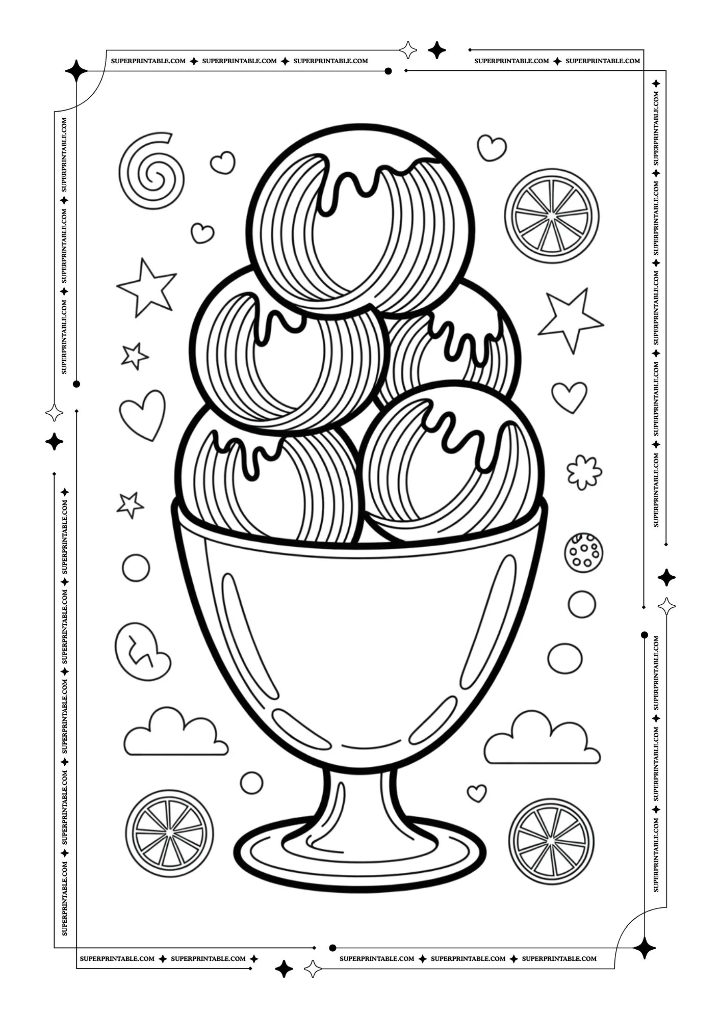 Ice Cream Coloring Pages 7
