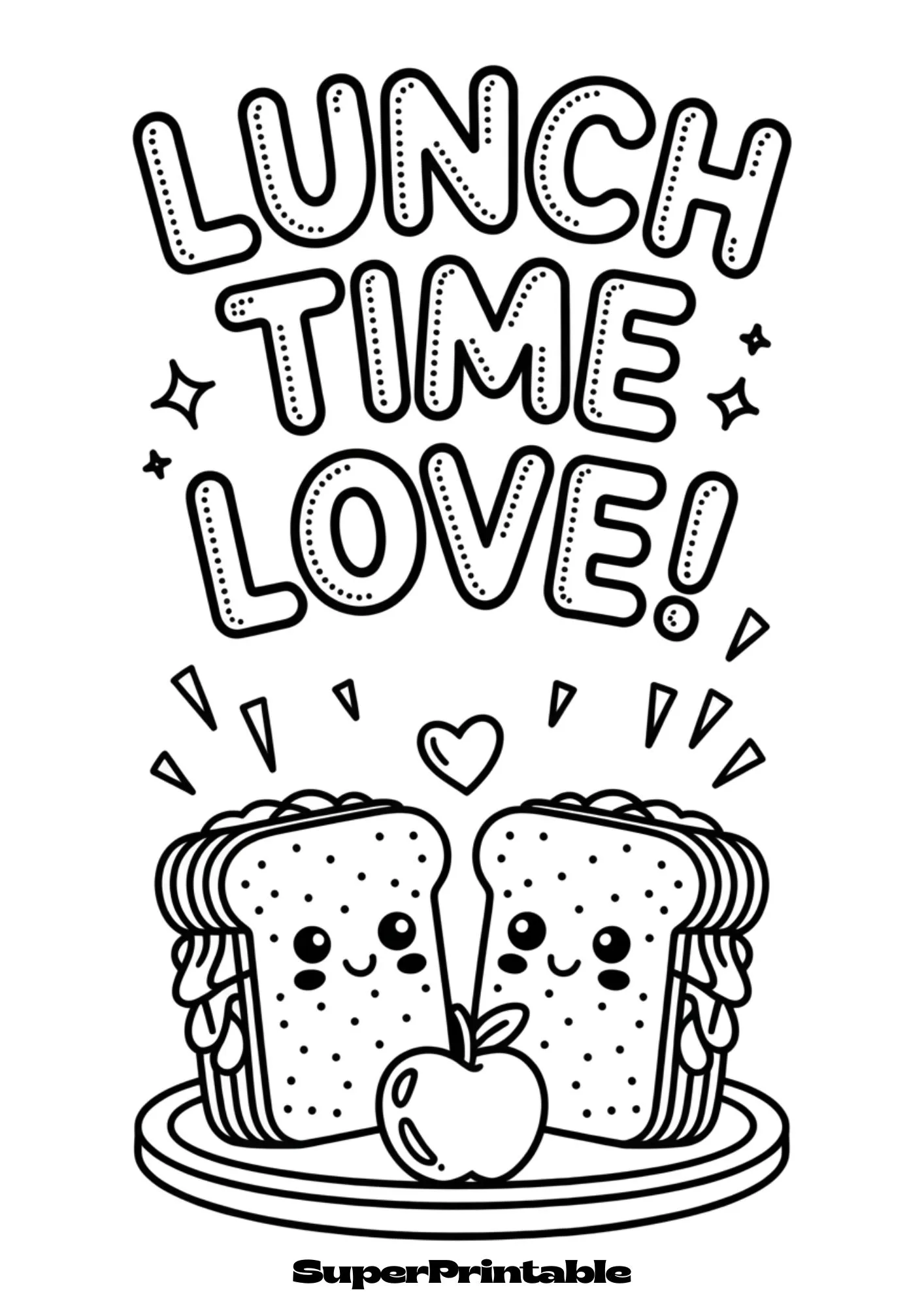 National Sandwich Day Coloring Pages 6