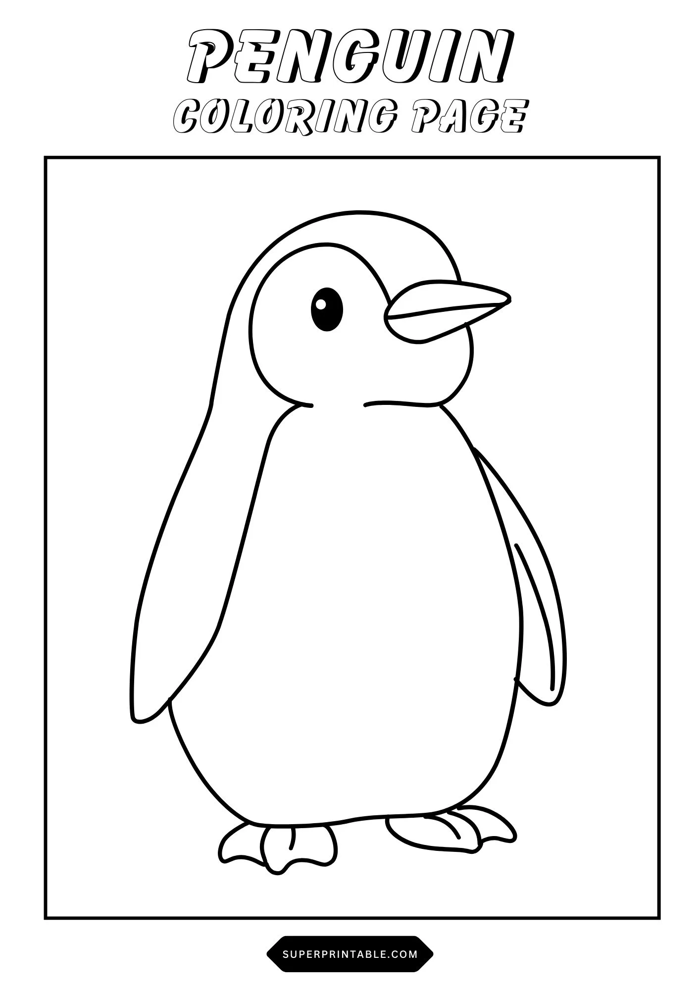 Penguin Coloring Pages 11