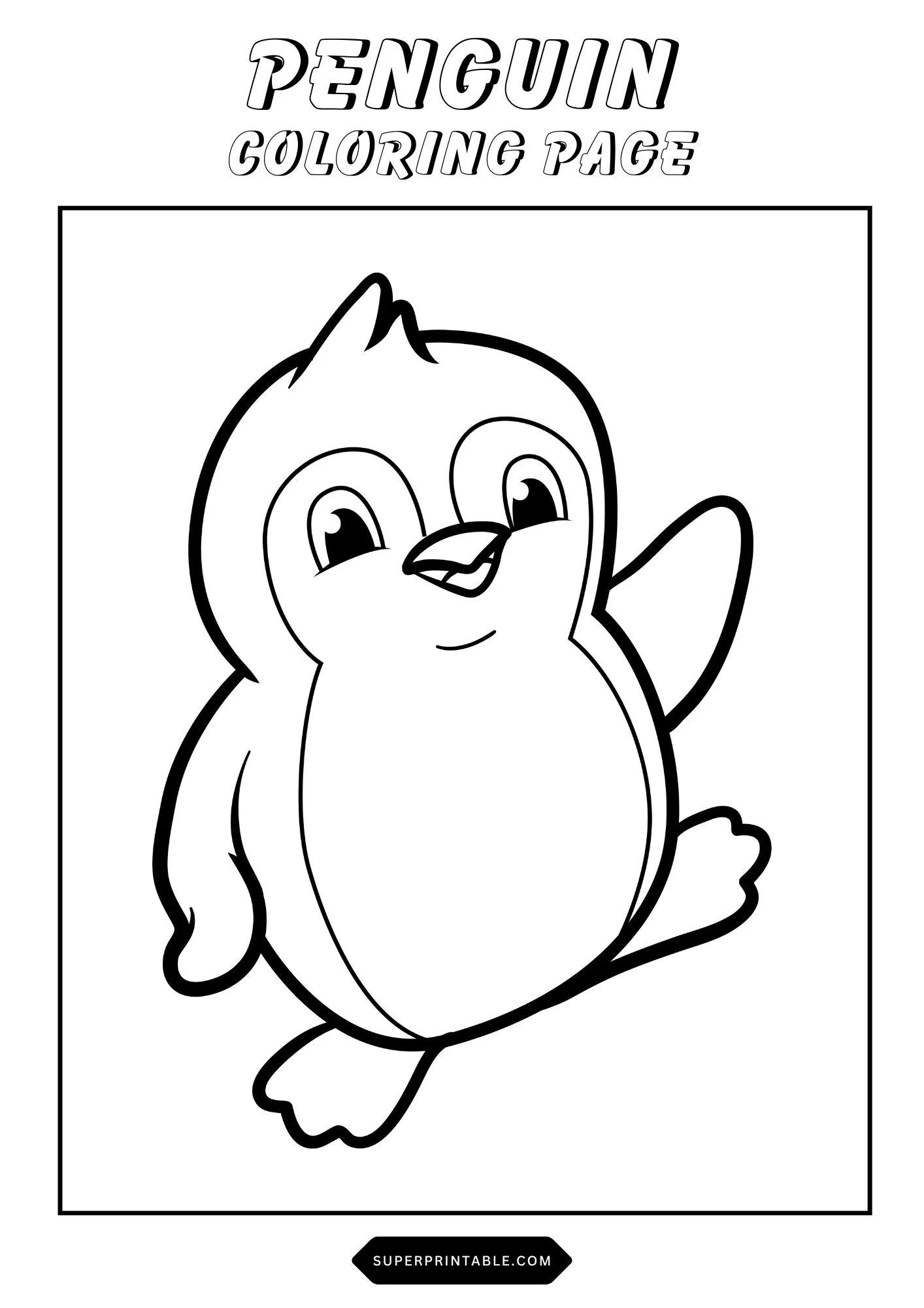 Penguin Coloring Pages 13