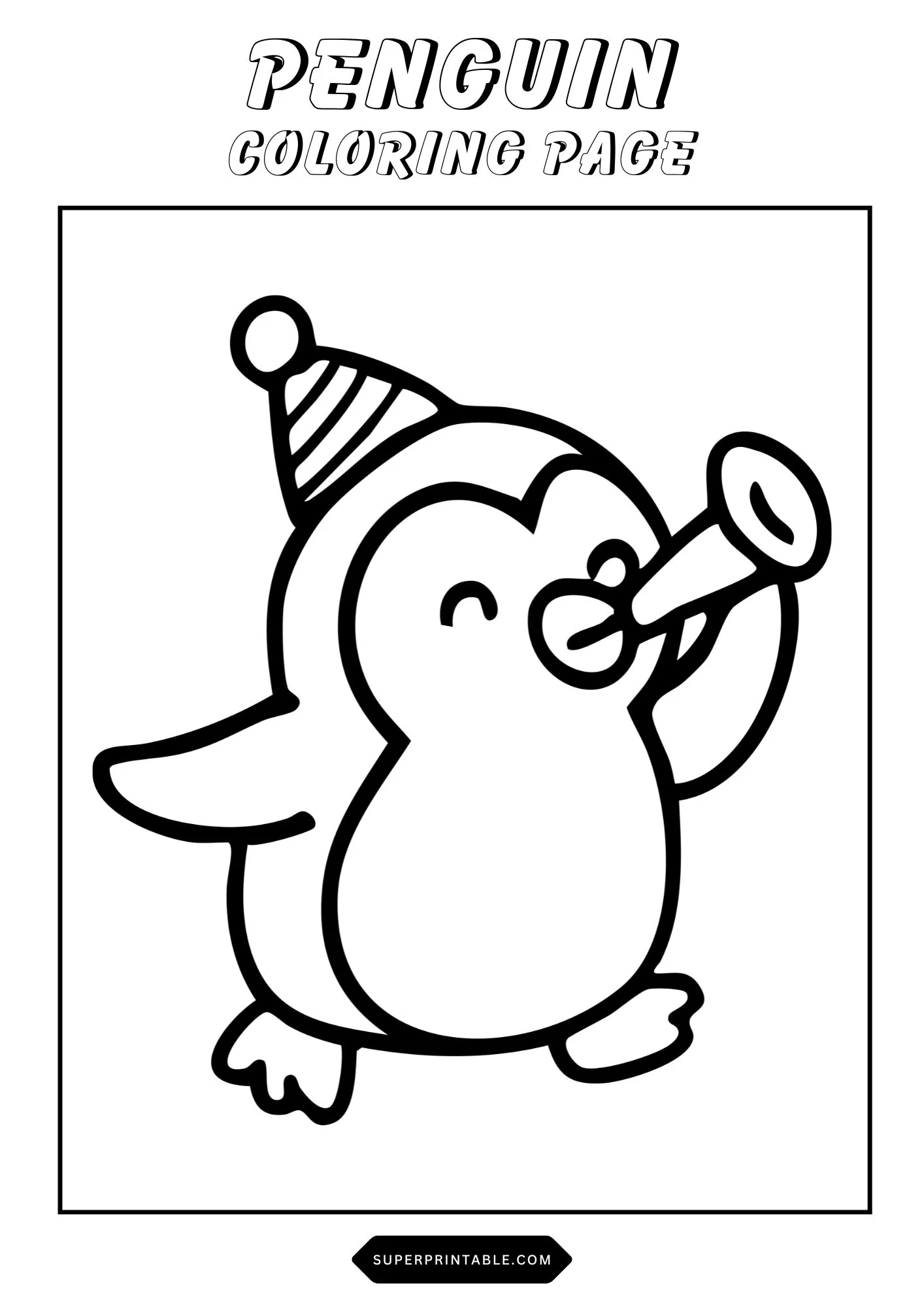 Penguin Coloring Pages 15