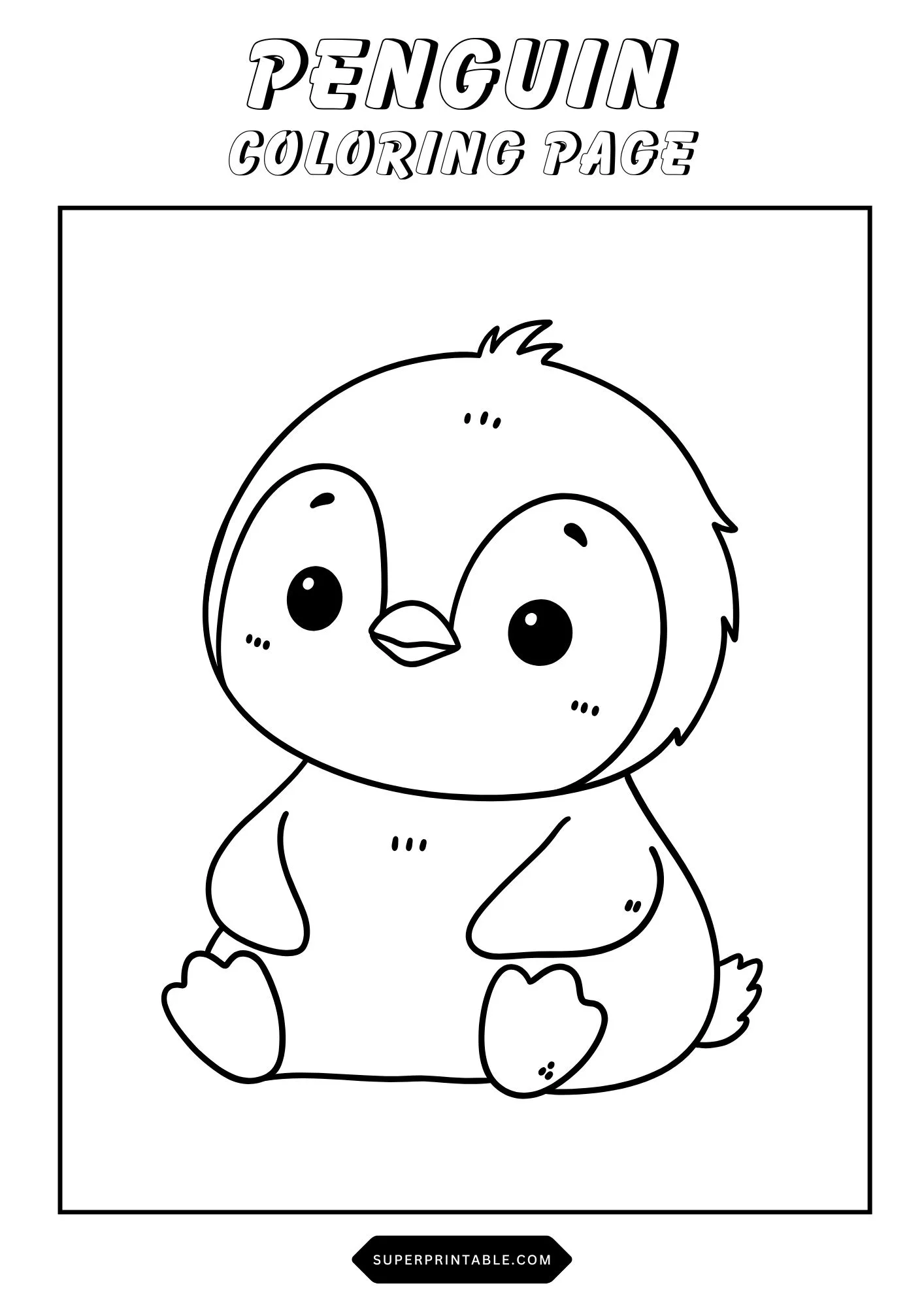 Penguin Coloring Pages 18