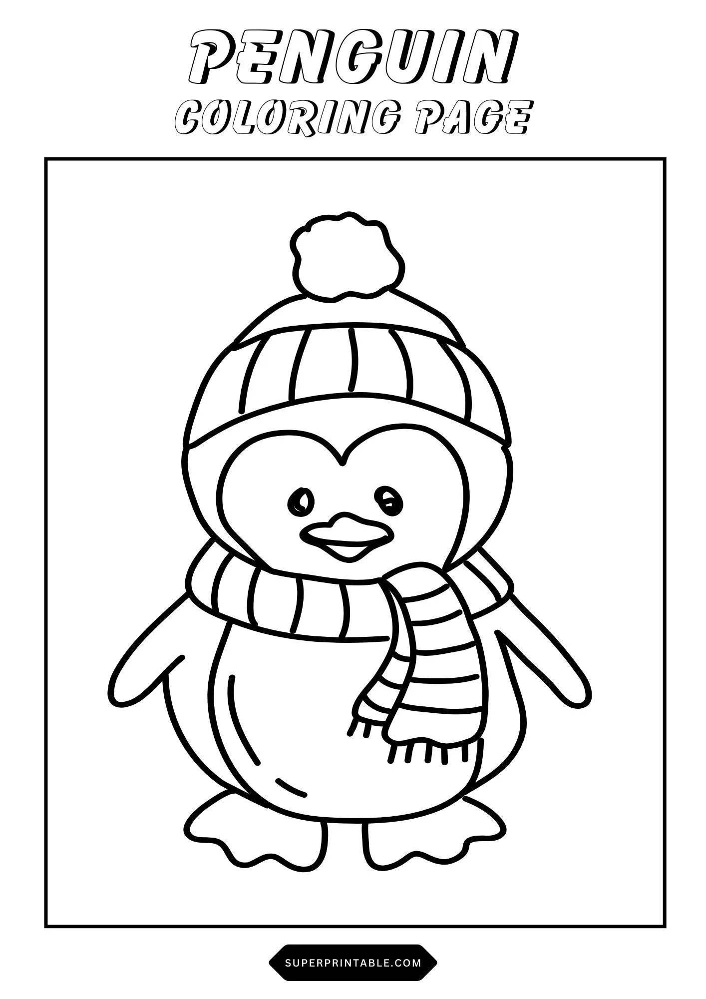 Penguin Coloring Pages 20
