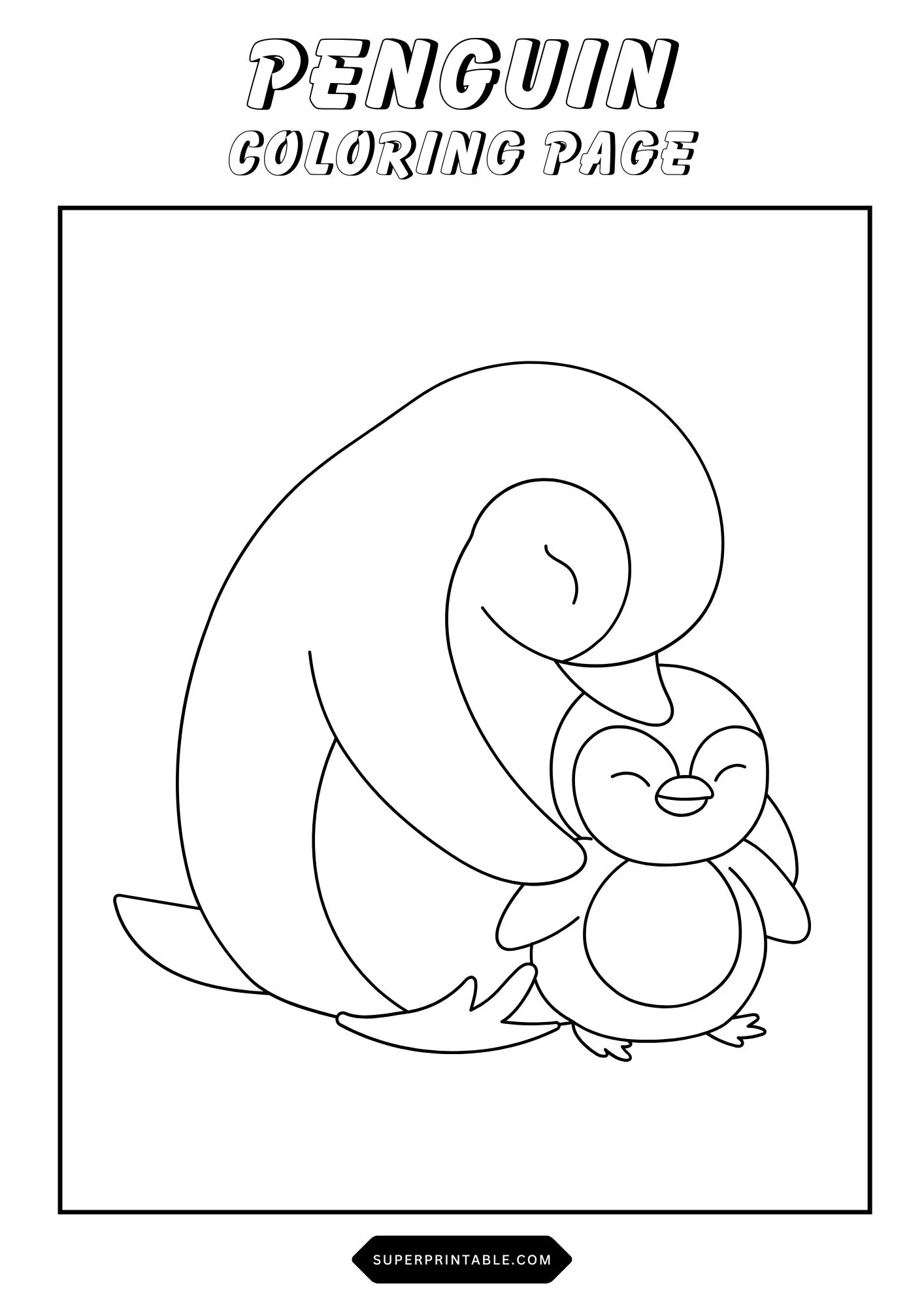 Penguin Coloring Pages 21