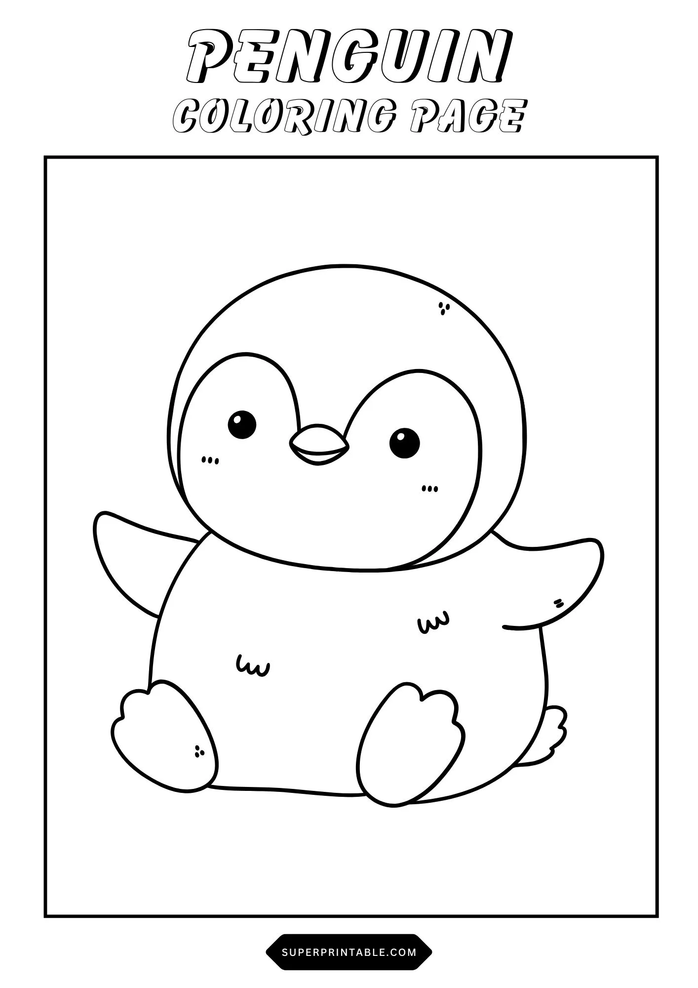 Penguin Coloring Pages 22