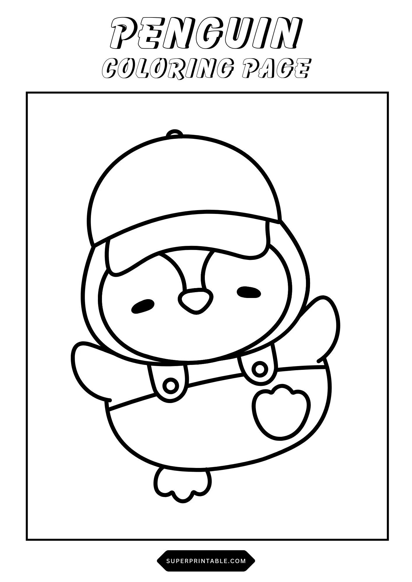 Penguin Coloring Pages 23