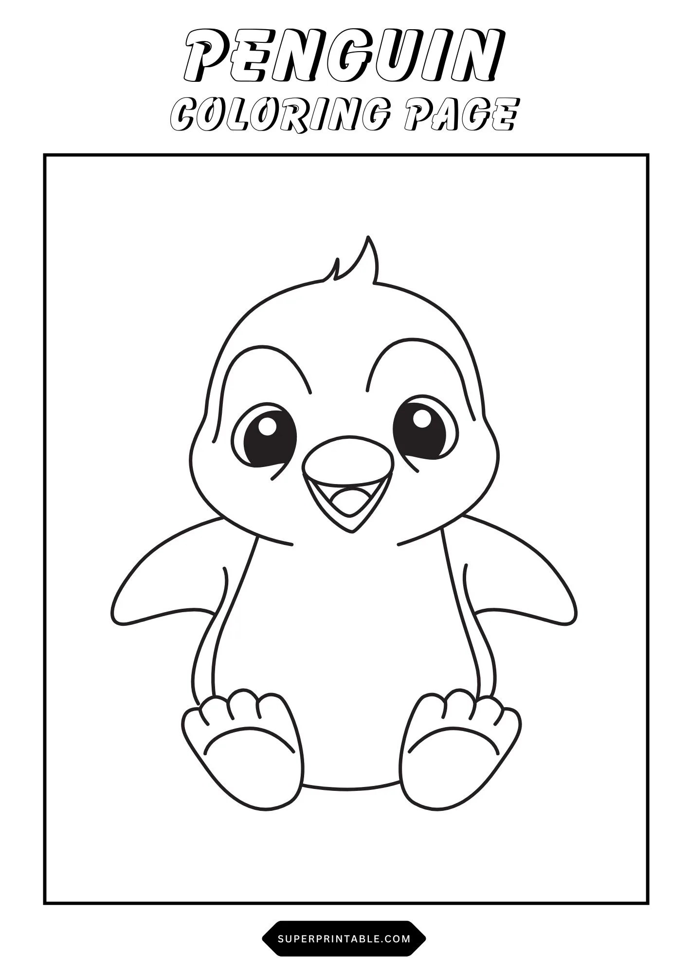 Penguin Coloring Pages 24