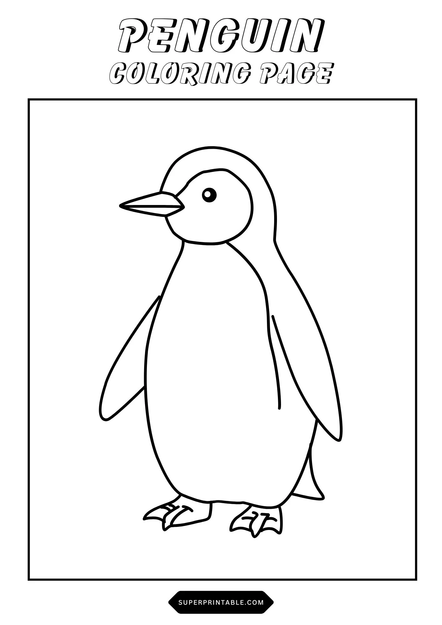 Penguin Coloring Pages 5