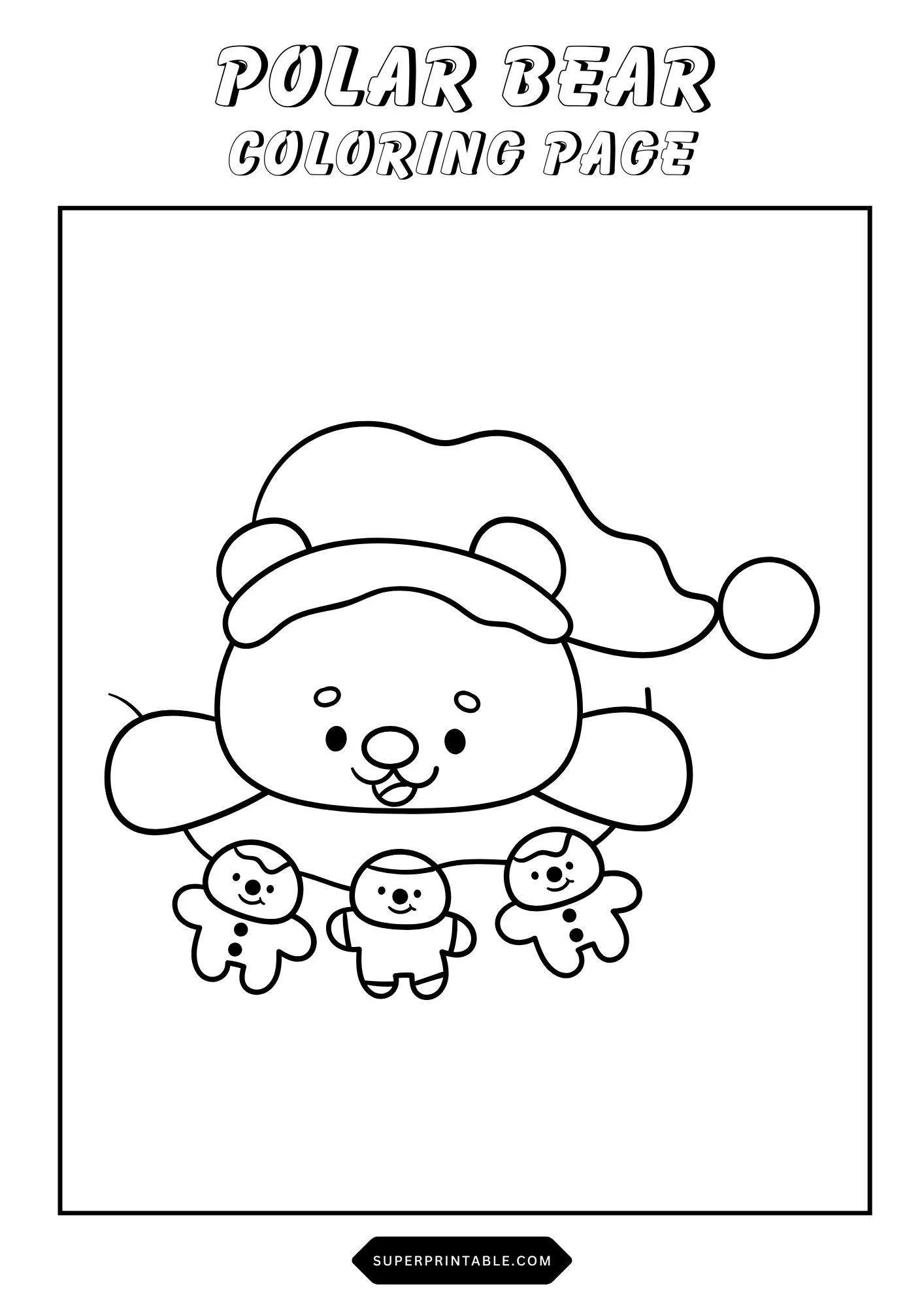 Polar Bear Coloring Pages 10
