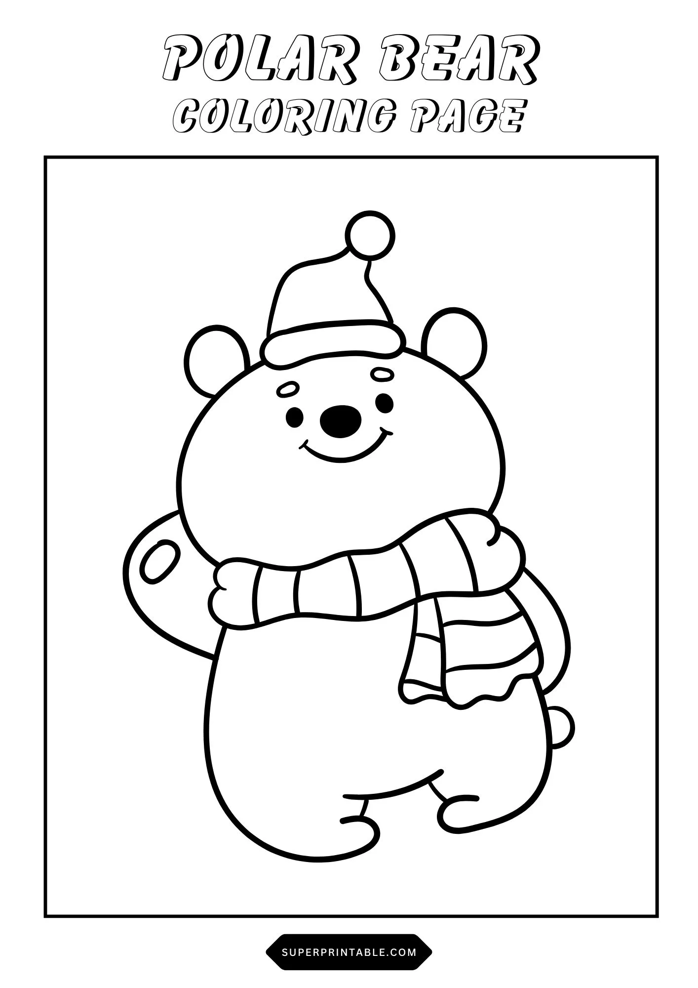 Polar Bear Coloring Pages 5