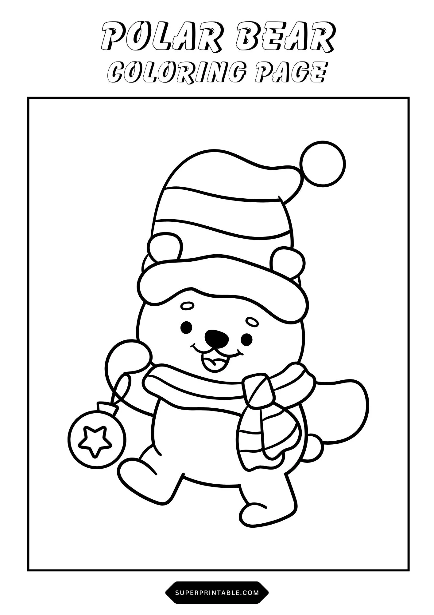 Polar Bear Coloring Pages 6
