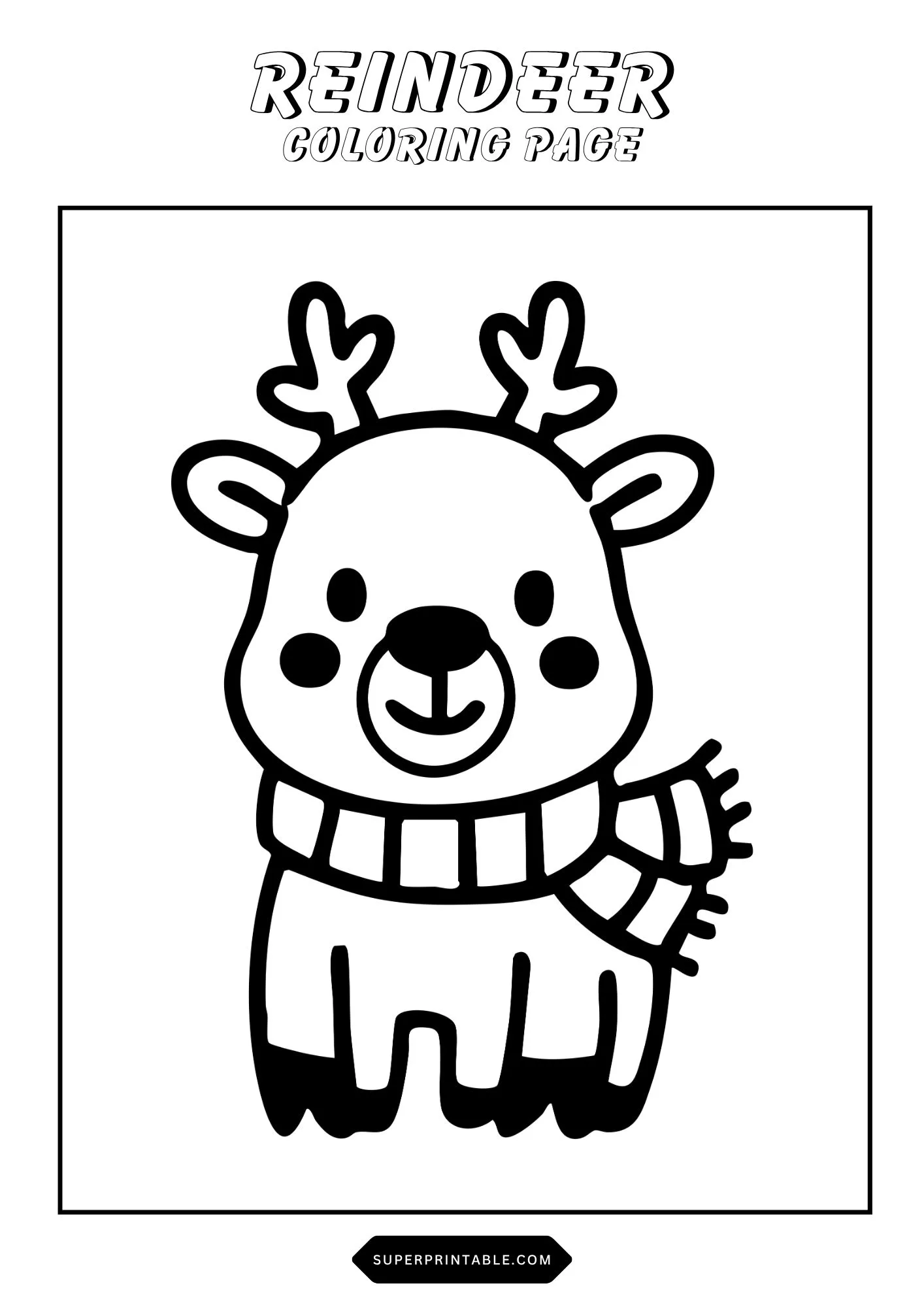 Reindeer Coloring Pages 21