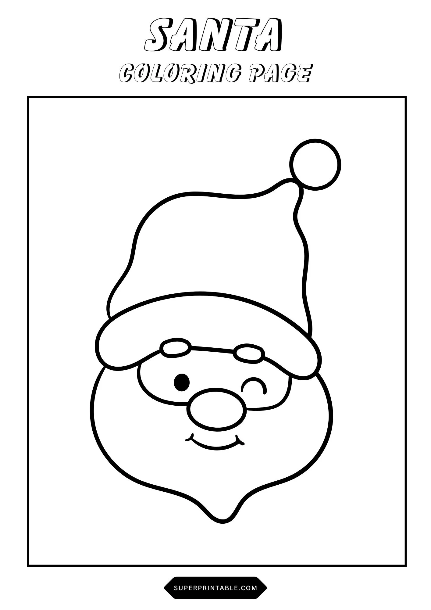 Santa Coloring Pages 10